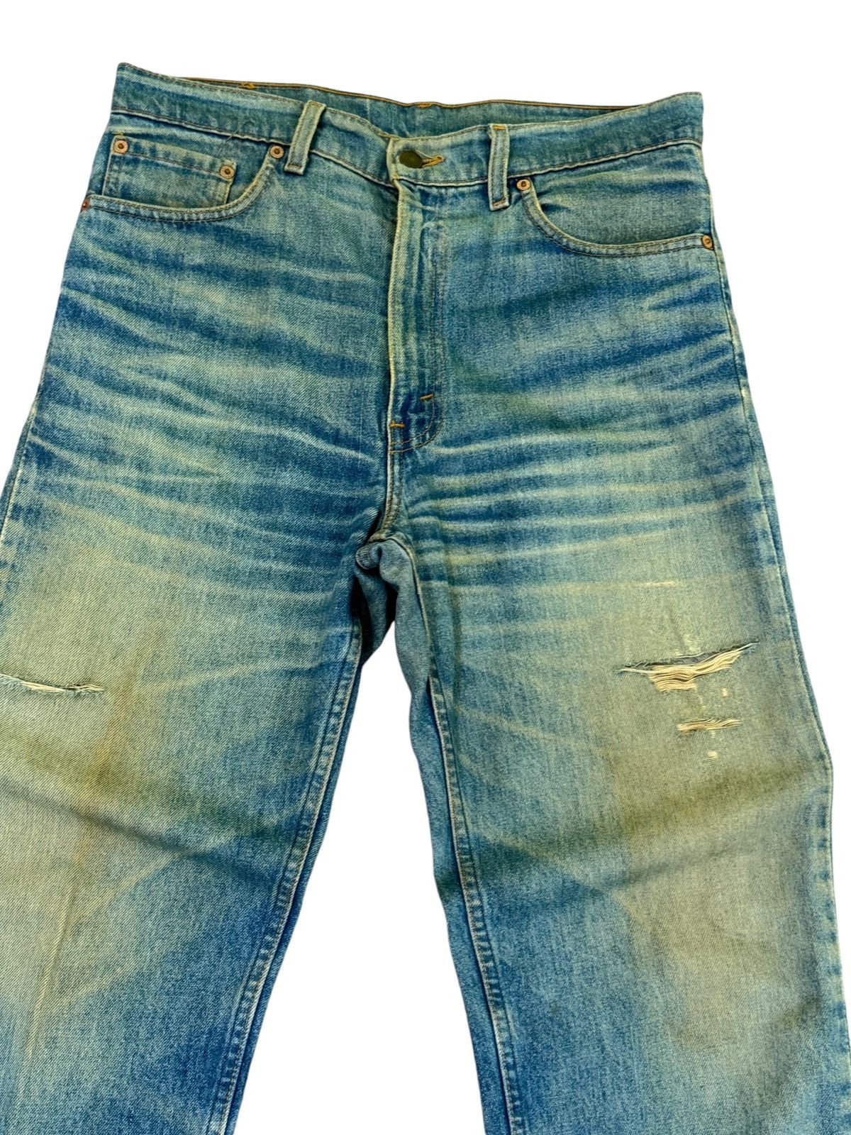 Levi's Vintage Levis 510 Mud Wash Claw Mark Loose Jeans Size US 32 / EU 48 - 5 Thumbnail