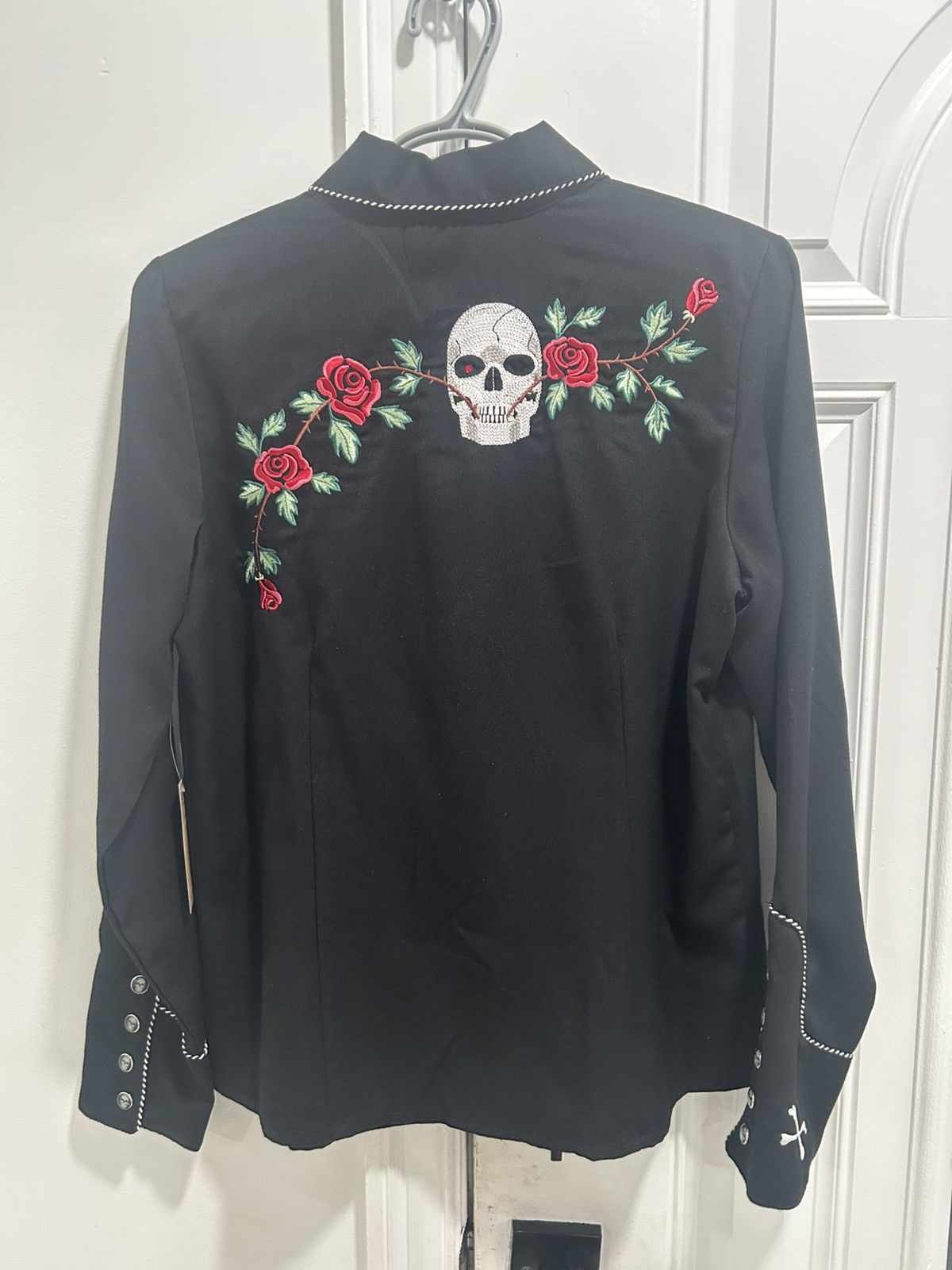 Scully Leather Skull and Roses Jacket Size S / US 4 / IT 40 - 3 Thumbnail