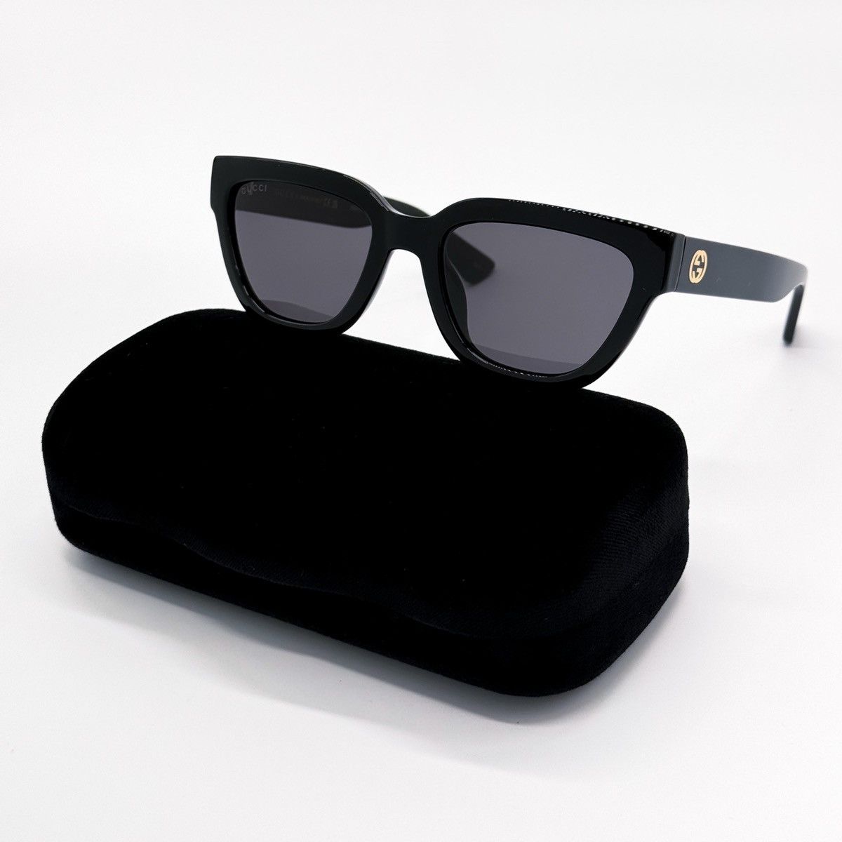 Gucci NEW GUCCI GG1578S 001 CAT EYE BLACK GREY WOMEN SUNGLASSES Size ONE SIZE - 3 Thumbnail