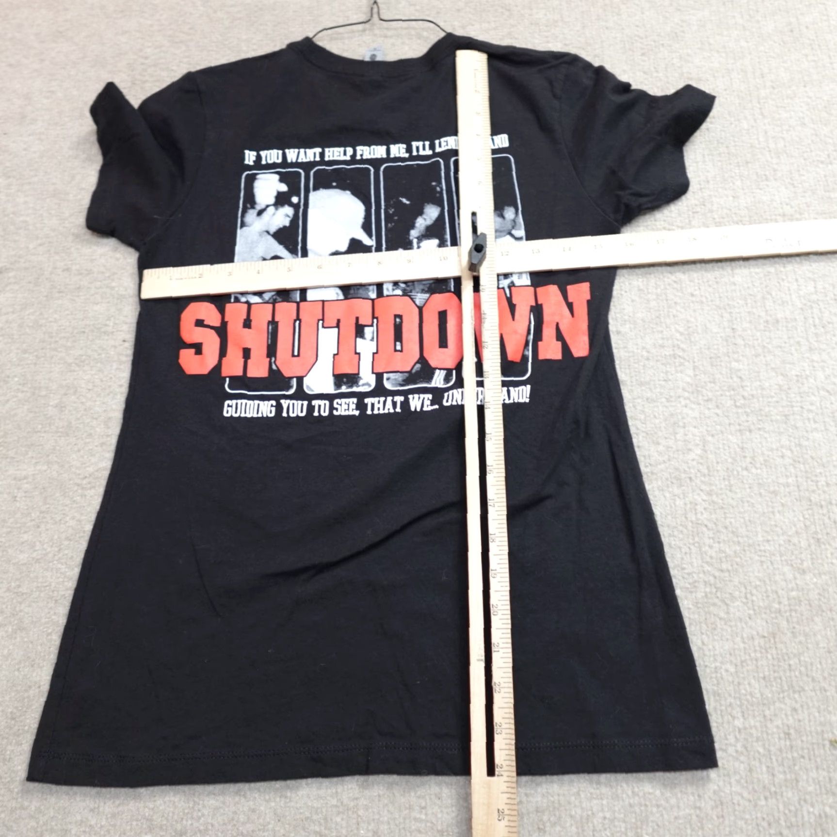 Doublet Shutdown Womens Shirt M Black Double-Sided Size M / US 6-8 / IT 42-44 - 3 Thumbnail
