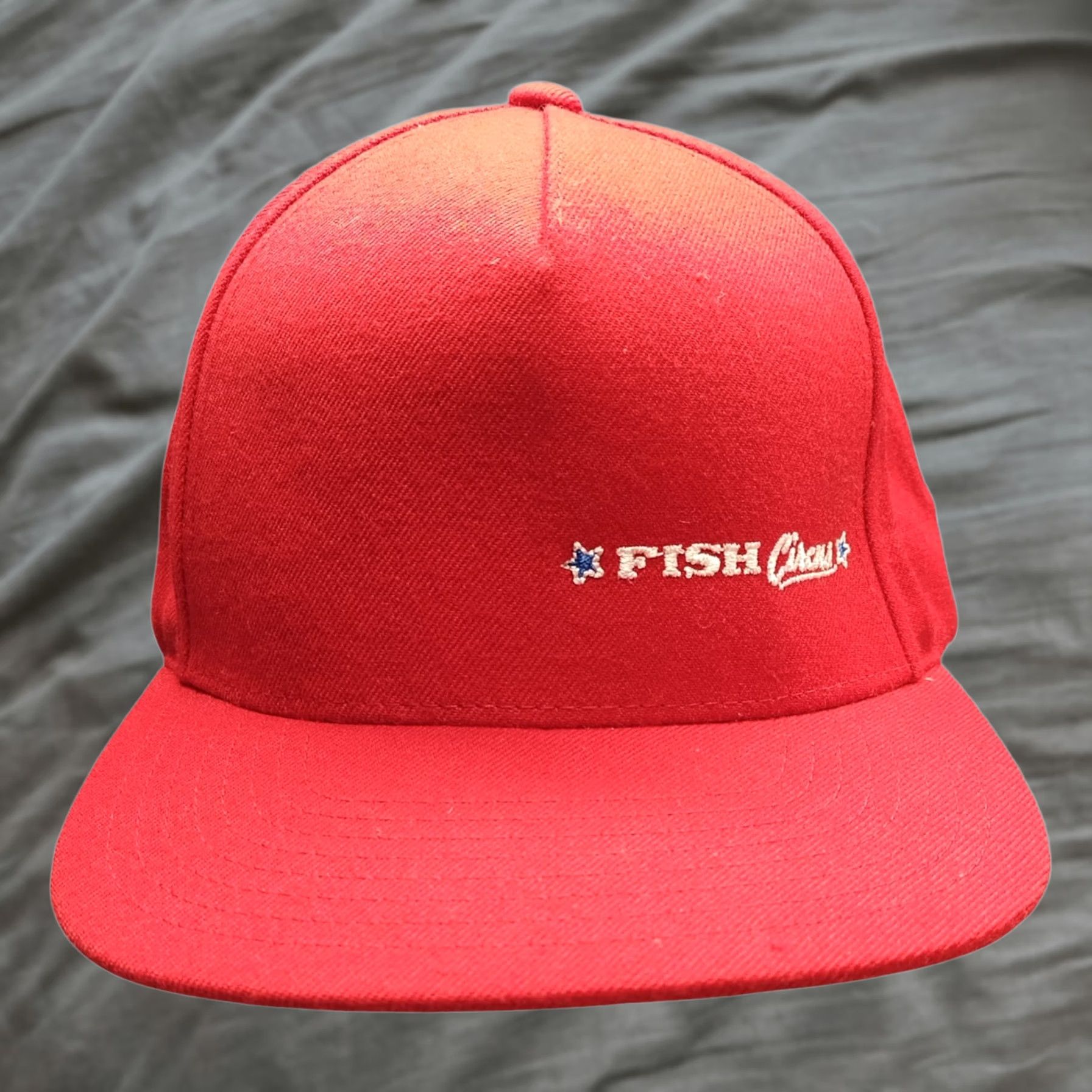 Vintage Fish Circus The Classics Baseball Cap Mens Red Adjustable Size Mens Red Acrylic Casual Snapback Size ONE SIZE - 1 Thumbnail