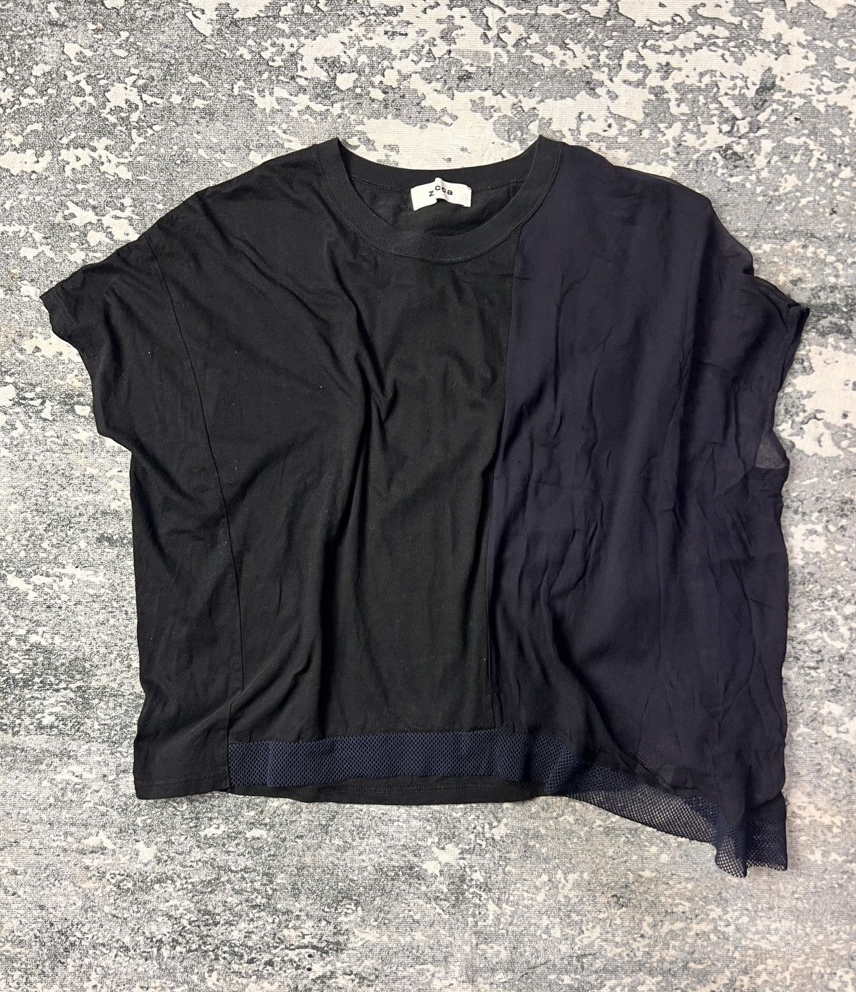 Issey Miyake Issey Miyake Zucca Asymmetrical Mesh Boxy Tshirt Size US M / EU 48-50 / 2 - 1 Thumbnail