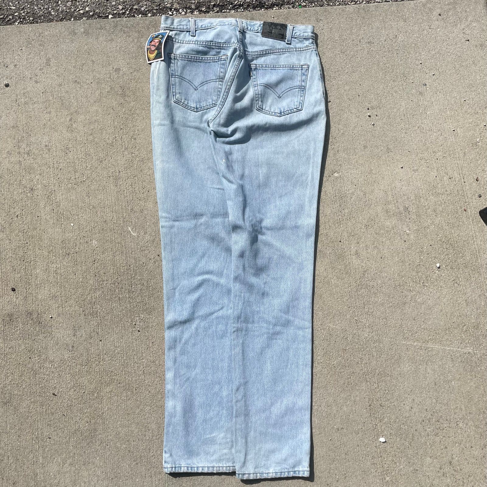 Levi's Levi’s SilverTab Mens Jeans 35x31 Navy Loose Baggy Y2K 90s Size US 35 - 1 Thumbnail