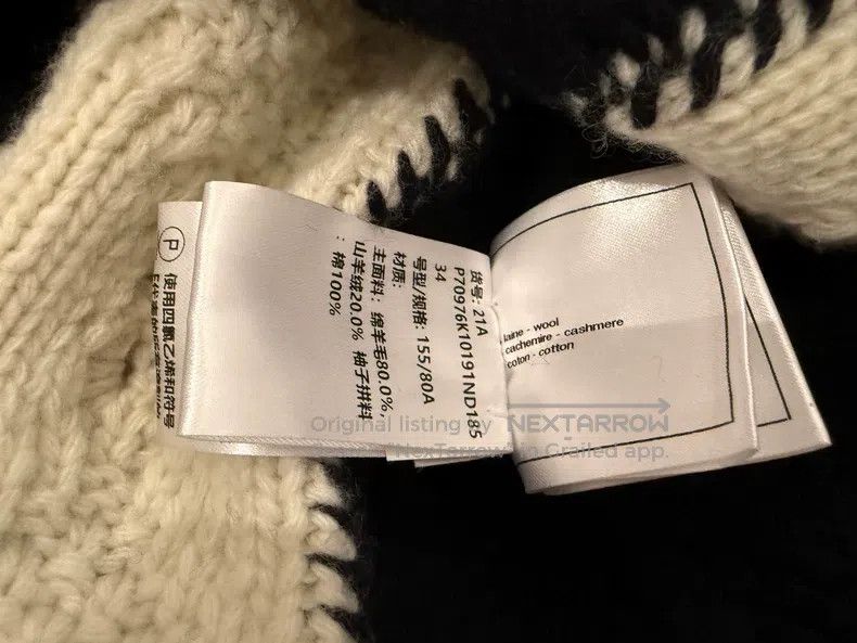 Chanel Chanel 21A Black and White Handicraft Series Knitted Sweat Size XXS / US 00 / IT 34 - 6 Thumbnail