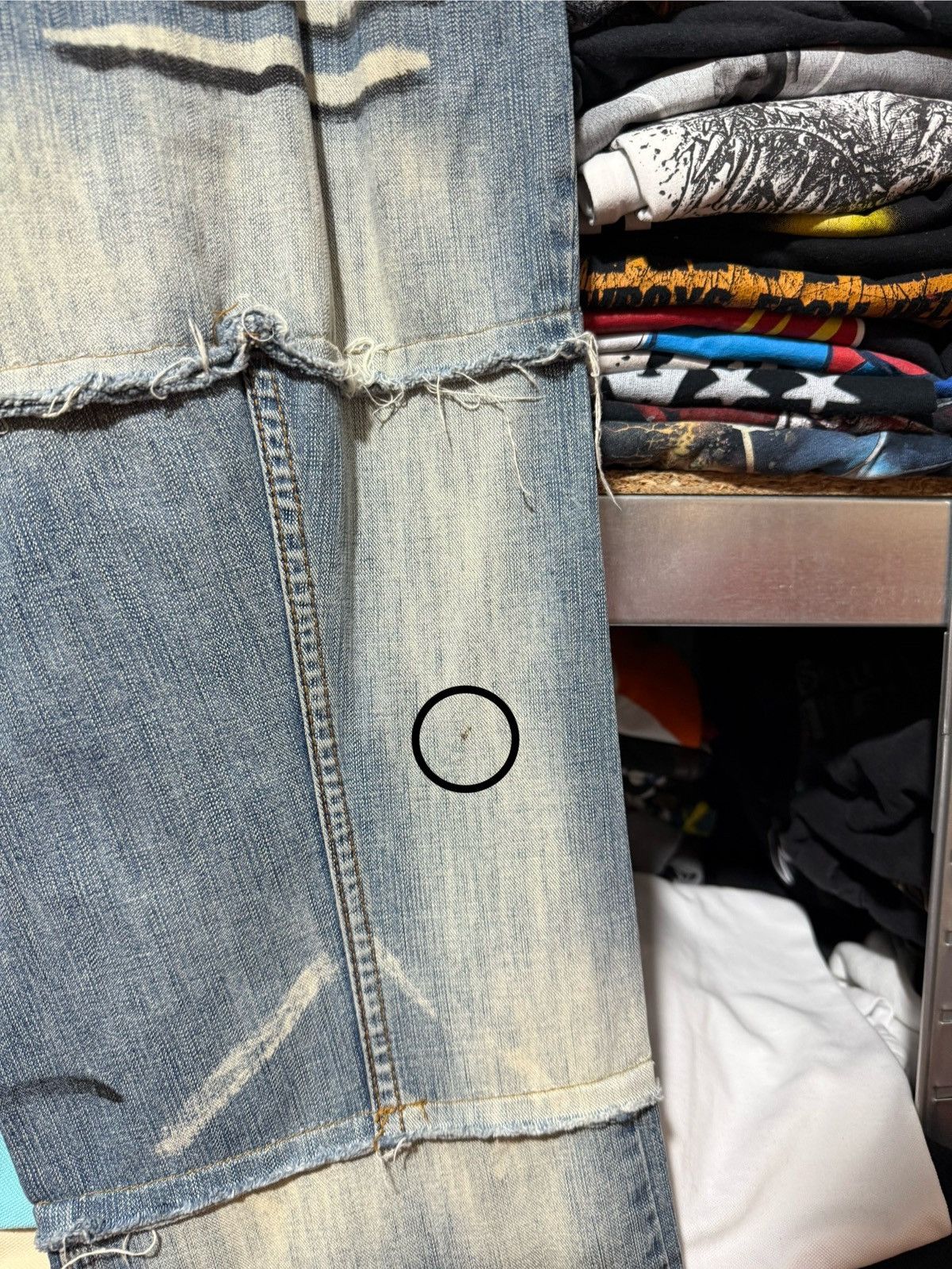Japanese Brand CYBER PUNK Y2K VSCT JEANS DENIM NAVY AVANT GARD JEANS HYPE Size US 36 / EU 52 - 17 Thumbnail
