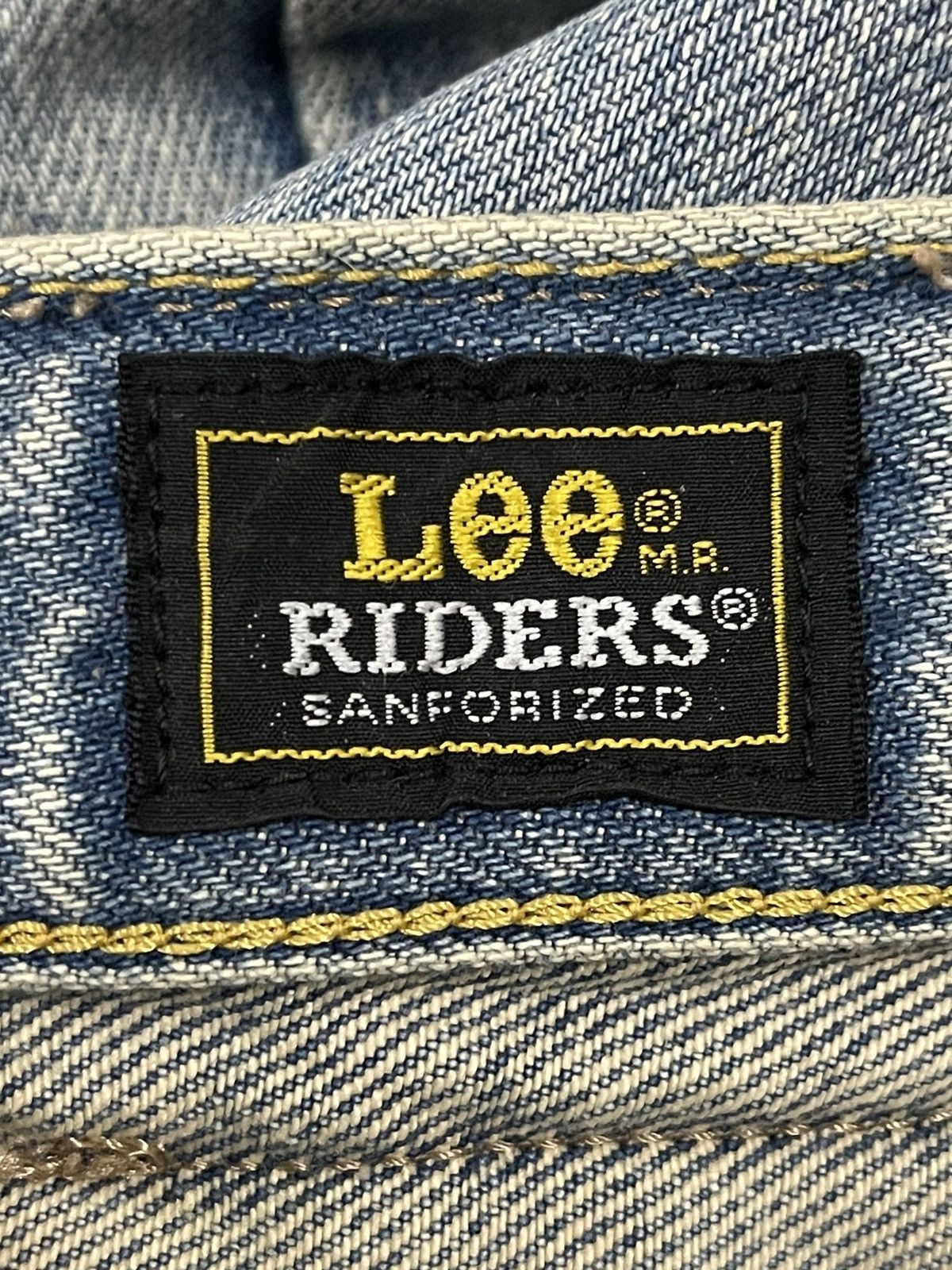 Lee Vintage 90s Lee Riders Blue Wash Distressed Style Jeans Size US 30 / EU 46 - 12 Thumbnail