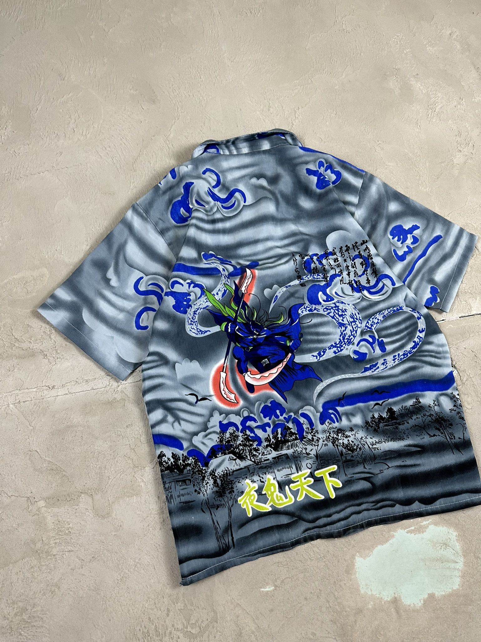 Affliction Crazy Vintage Y2k Affliction Style Fullprint Japanese Shirt Size US M / EU 48-50 / 2 - 10 Thumbnail