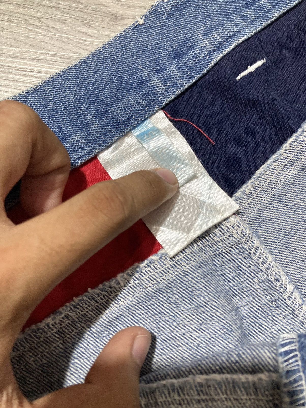 Le Grande Bleu (L.G.B.) 2000s B One Soul Japanese Double Waist Carrot Jeans Pant Lgb Size US 37 - 21 Thumbnail