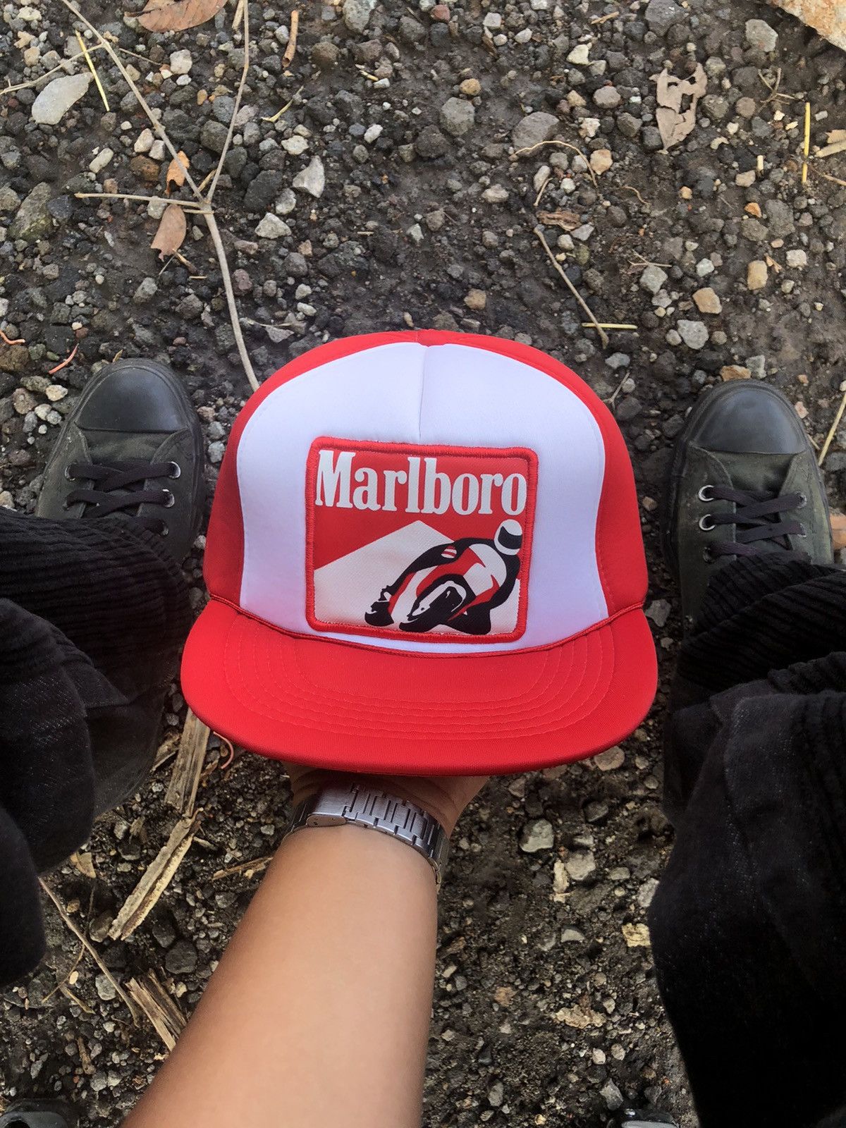 Marlboro 🔥RARE🔥 VINTAGE MARLBORO MOTO GP HAT Size ONE SIZE - 2 Thumbnail