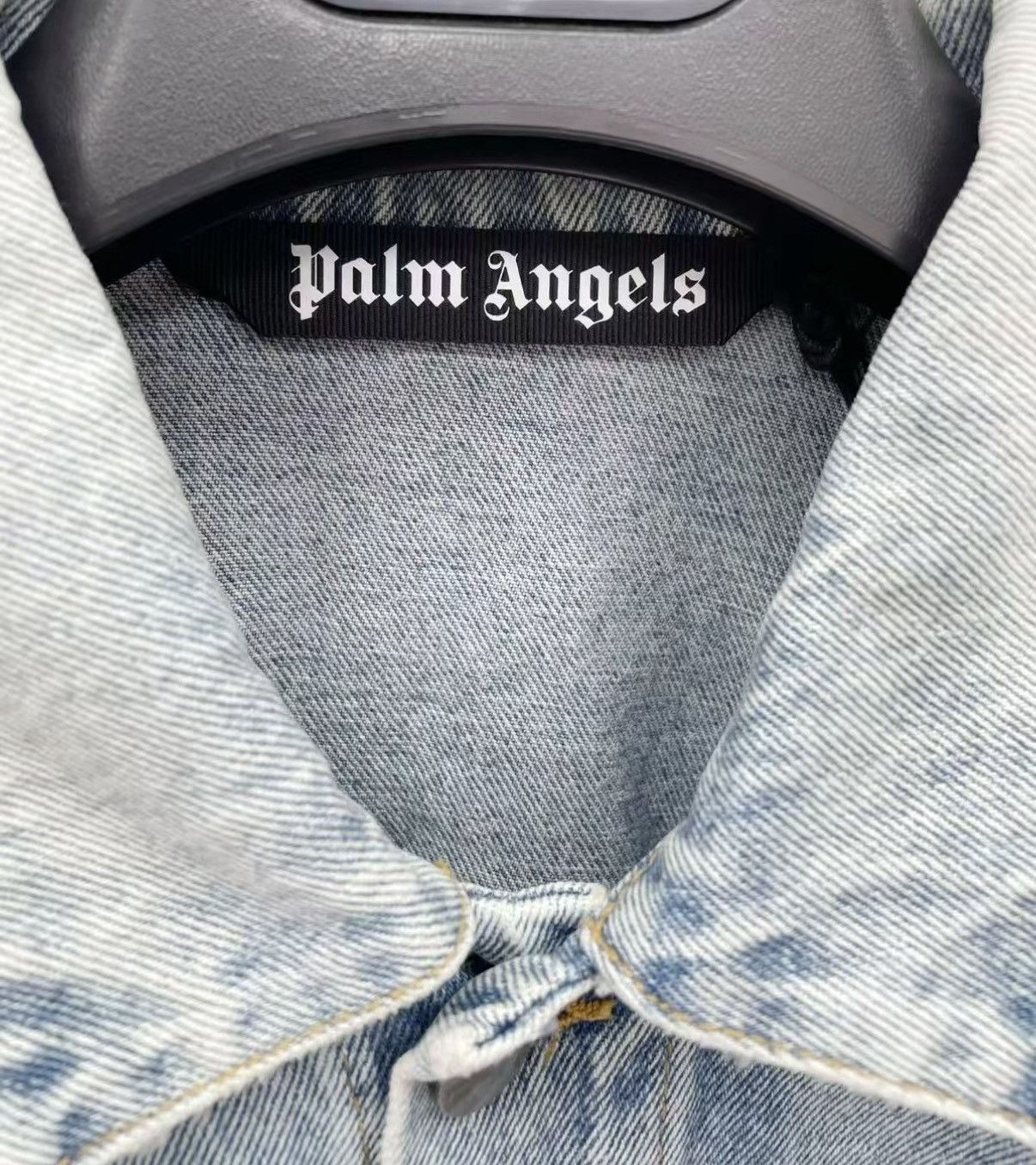 Palm Angels PALM ANGELS 100% Cotton Washed Denim Jacket J30 Size US L / EU 52-54 / 3 - 6 Thumbnail