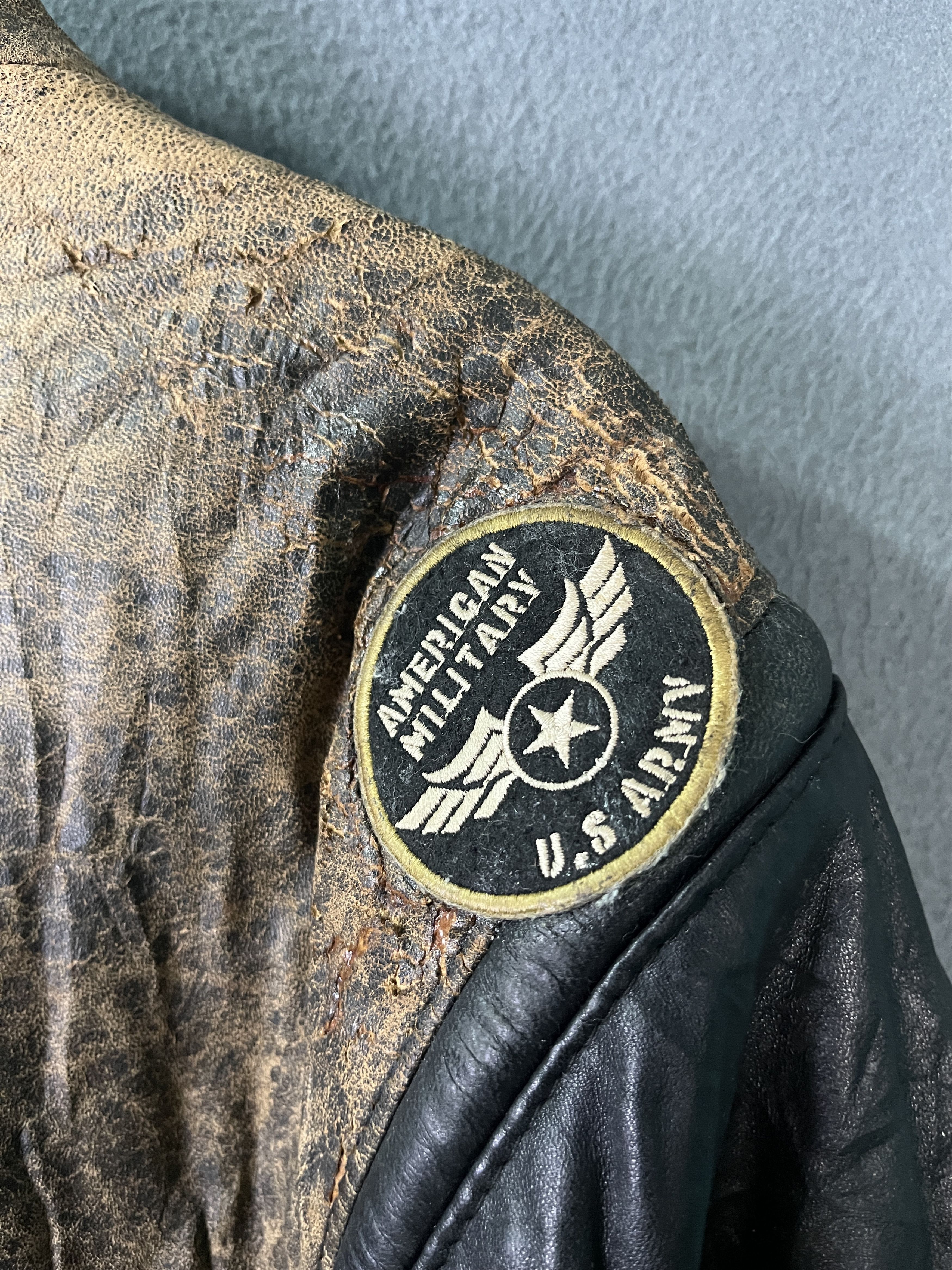Genuine Leather Vintage Collezione Uomo Vera Pelle Leather Baggy Jacket Size US S / EU 44-46 / 1 - 7 Thumbnail