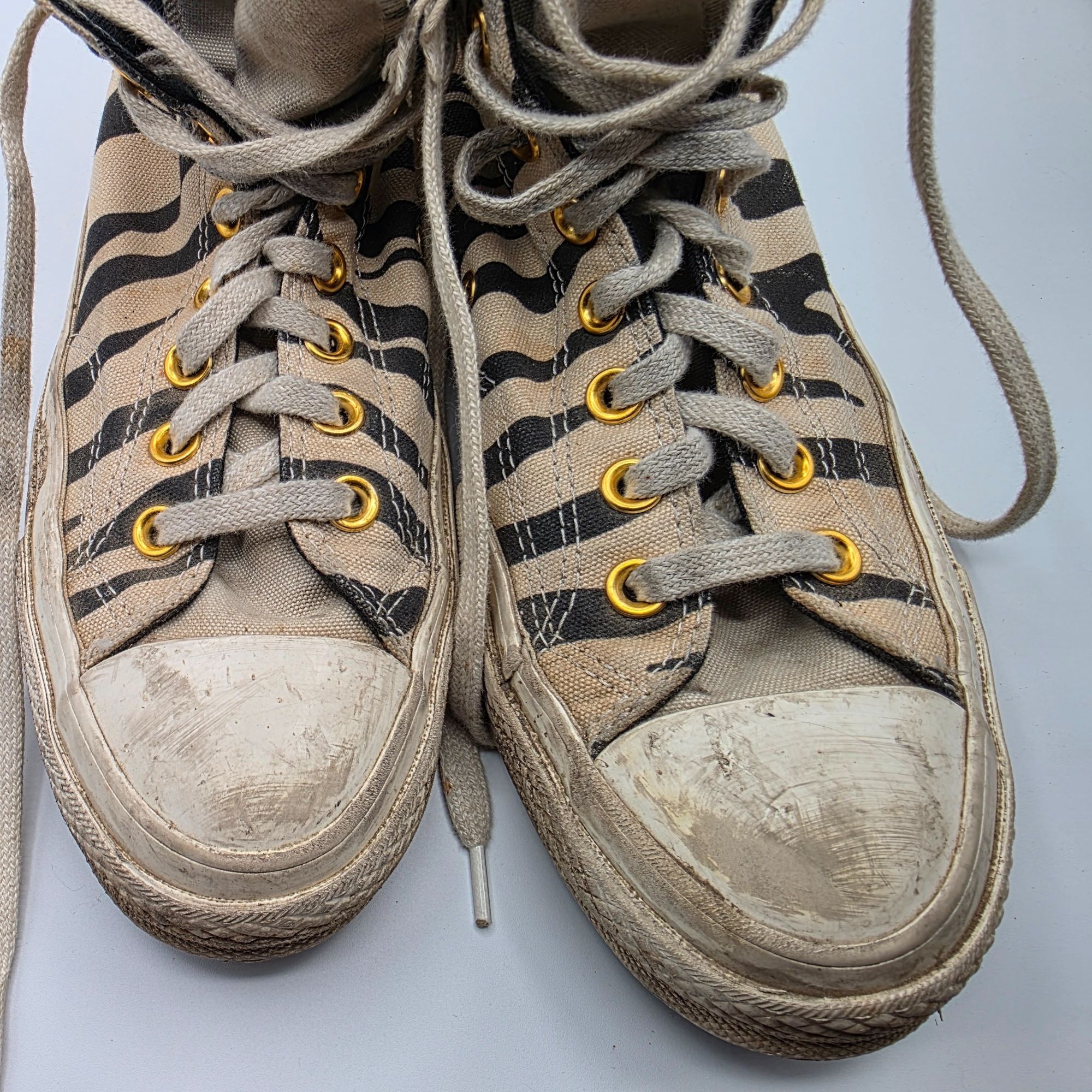 Converse Converse All Star Zebra Stripe Womens Size 8.5 High Top Size US 8 / IT 38 - 10 Thumbnail