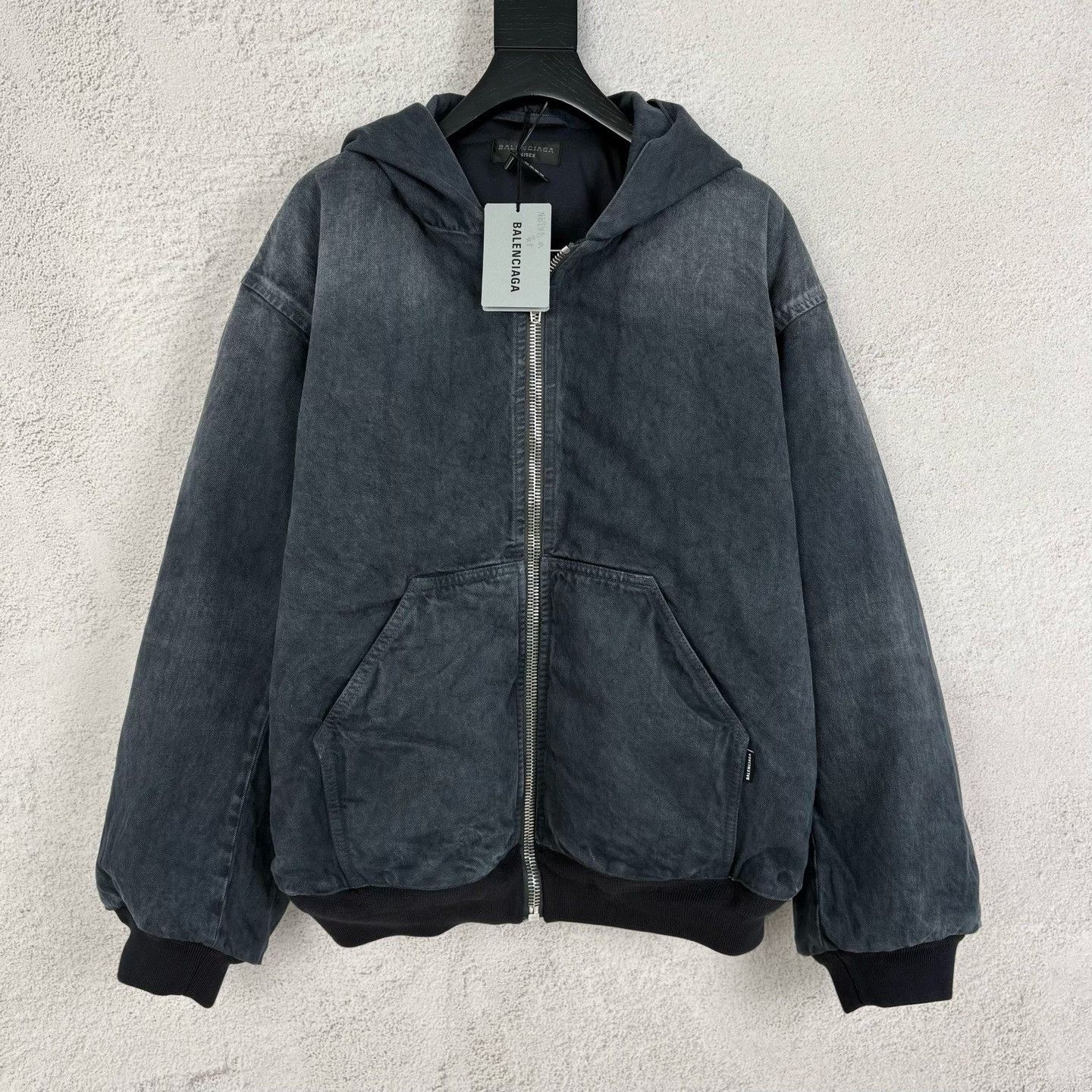Balenciaga Balenciaga Denim Cotton Gray Heavy Coat m Men Size US M / EU 48-50 / 2 - 1 Thumbnail