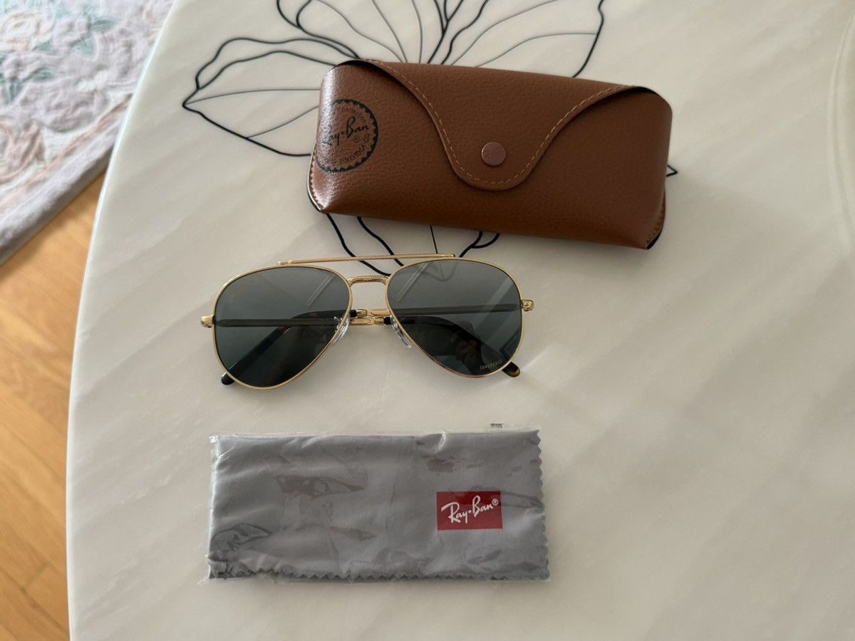 RayBan Ray Ban Aviators RB3625 New Aviators Polarized Chromance Size ONE SIZE - 17 Thumbnail