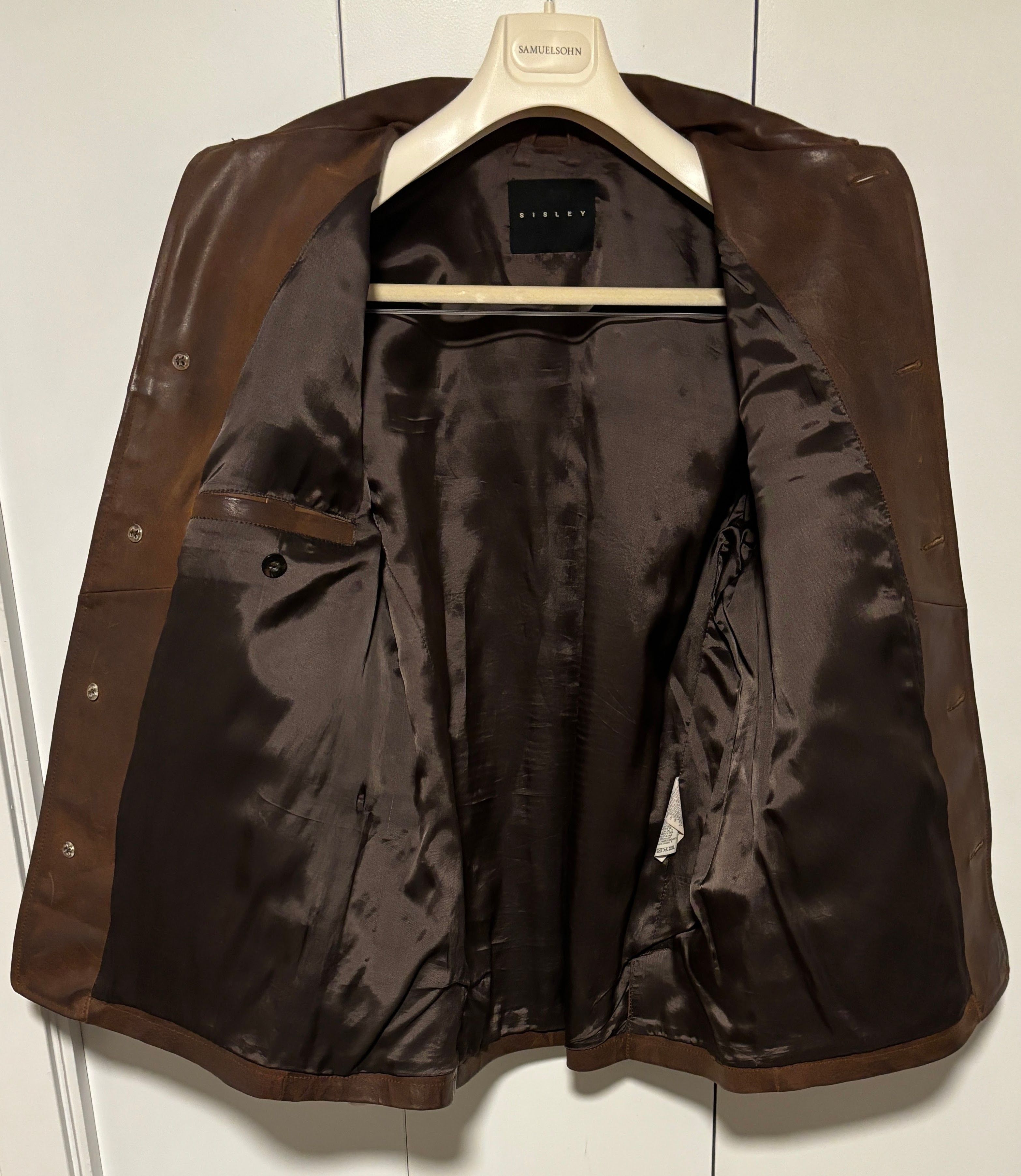 Aero Leathers $850 Brown Leather Button Closure Jacket - Small/ Medium Size US M / EU 48-50 / 2 - 11 Thumbnail