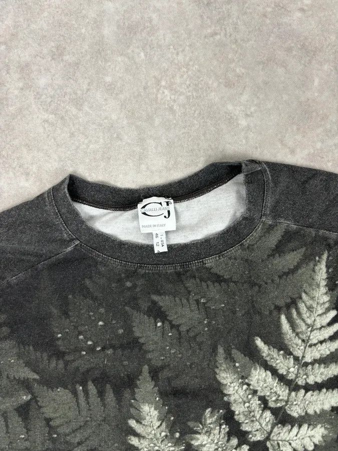 Roberto Cavalli 2000s Cavalli Golden Leaves Khaki Longsleeves Size US S / EU 44-46 / 1 - 4 Thumbnail