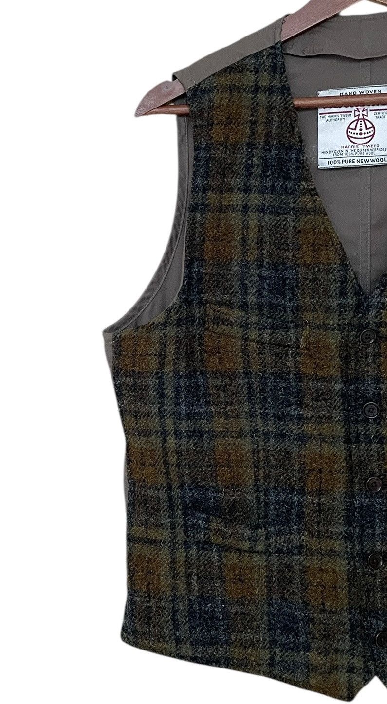 Harris Tweed × Vintage Vintage Brand Harris Tweed Wool Checkered Vest 1990s Size US L / EU 52-54 / 3 - 3 Thumbnail
