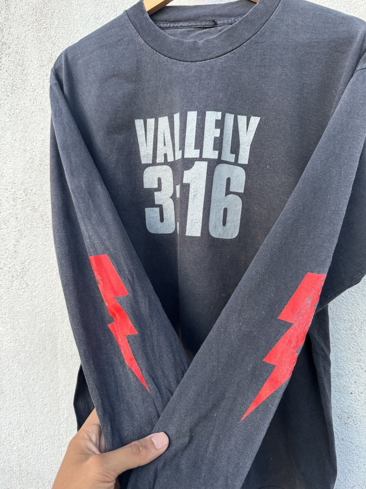 Black Label Vintage Sun Faded Black Label Mike Vallely 3:16 Skate Tees Size US L / EU 52-54 / 3 - 2 Thumbnail