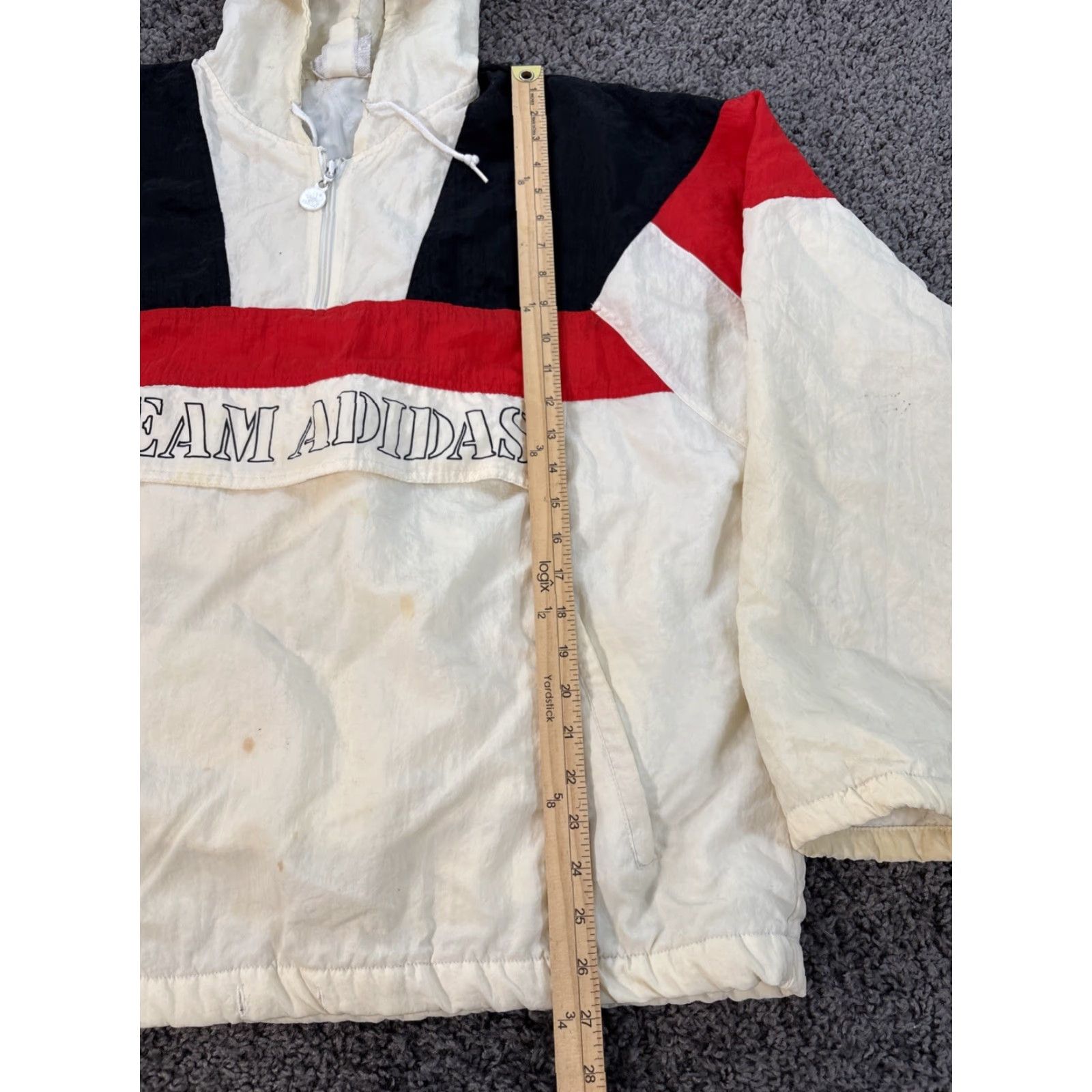 Adidas VINTAGE Adidas Track Jacket Men’s XL Trefoil White 90s Adidas Originals Sports Retro Big White Logo Size US XL / EU 56 / 4 - 2 Thumbnail