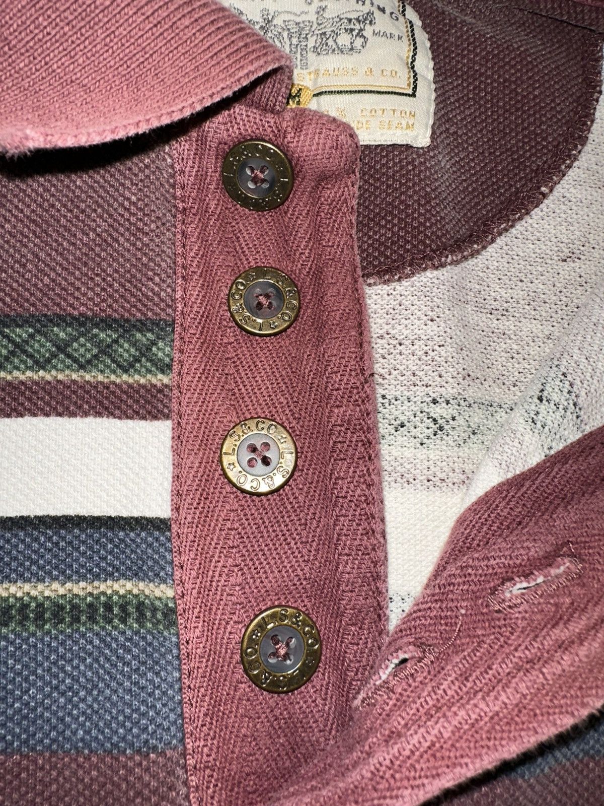 Levi's Vintage Clothing Vintage 90s Levis polo Size US L / EU 52-54 / 3 - 3 Thumbnail