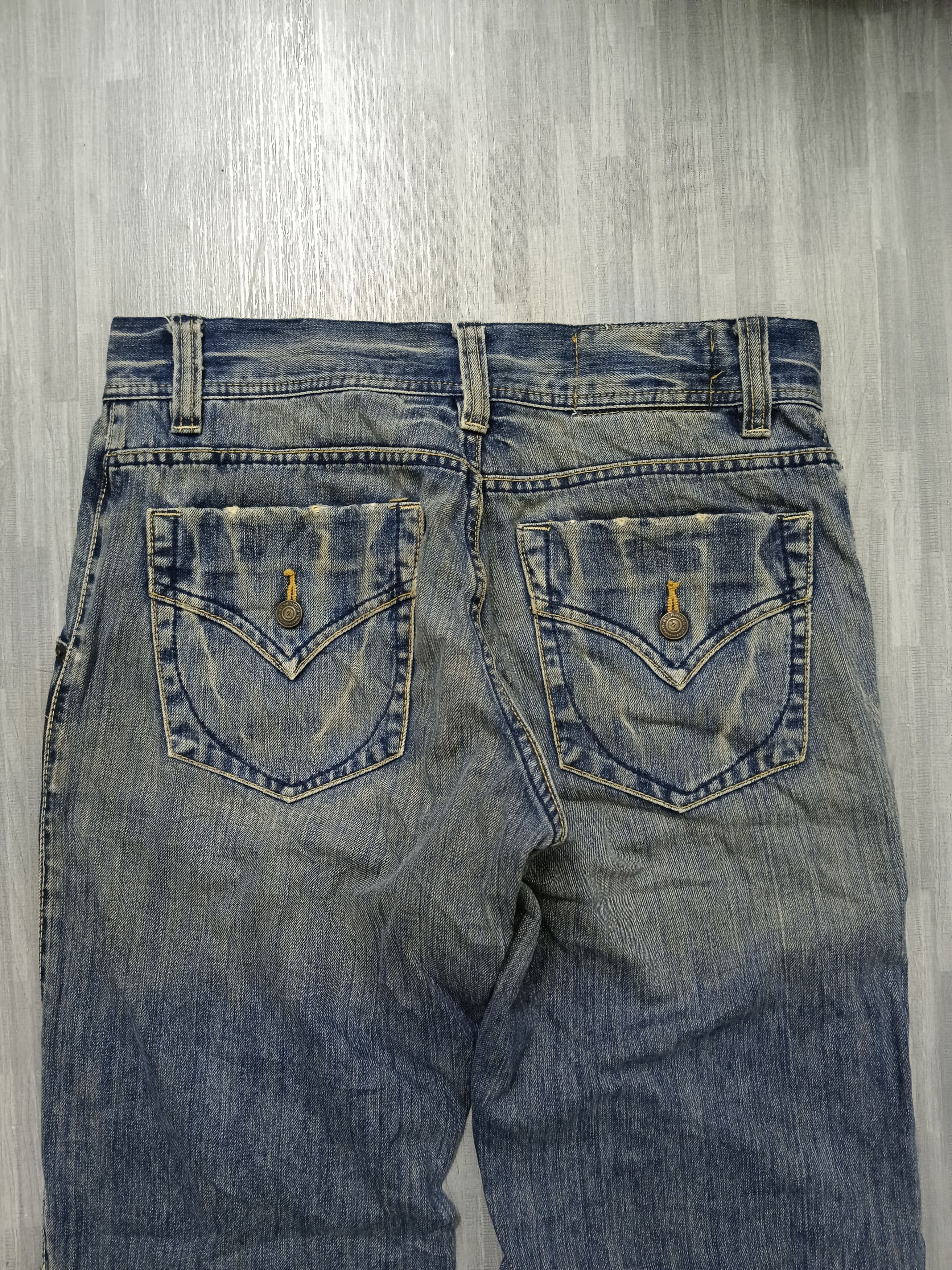 Japanese Brand DISTRESSED RUSH HOUR WIDE DENIM PANTS Size US 32 / EU 48 - 5 Thumbnail