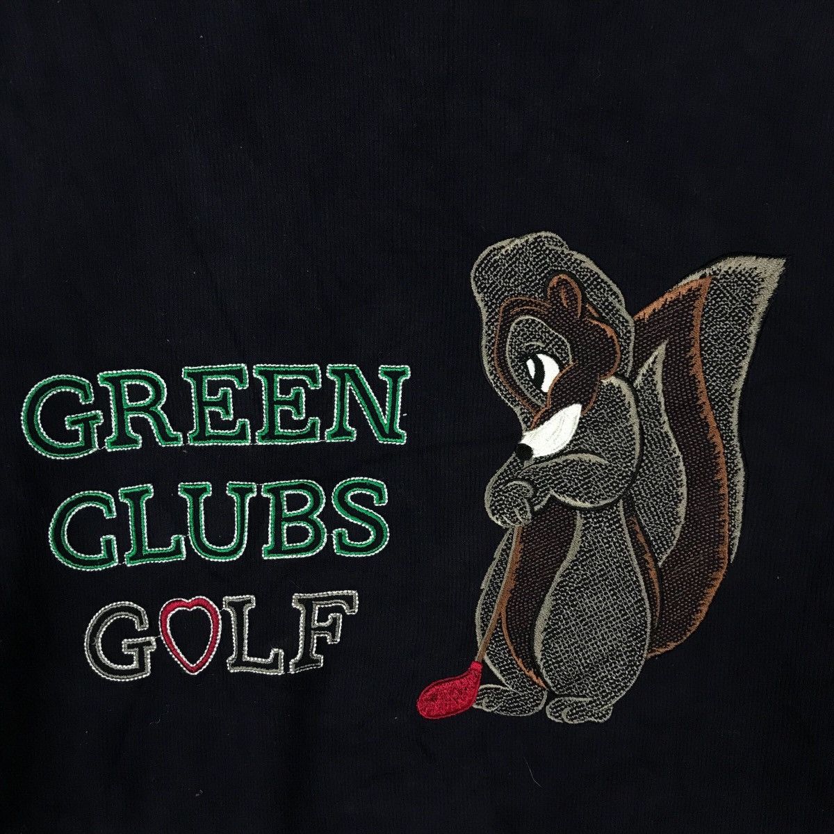 Vintage Vintage Green Clubs Golf Spell Out Pullover Jumper Size US M / EU 48-50 / 2 - 3 Thumbnail