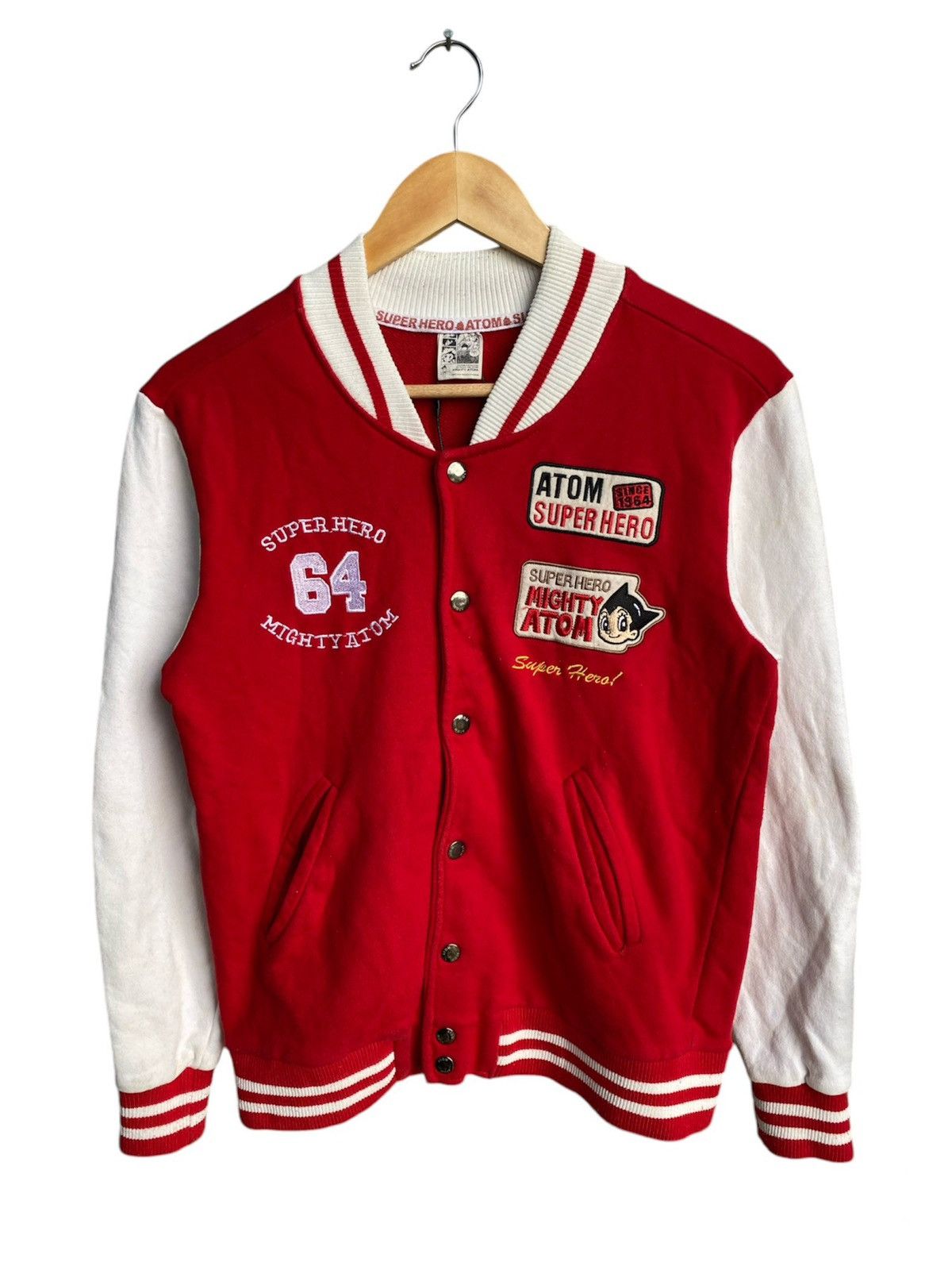 Anime × Japanese Brand × Vintage 🔥🔥 Vintage Astroboy ATOM Varsity Jacket Size US S / EU 44-46 / 1 - 2 Thumbnail