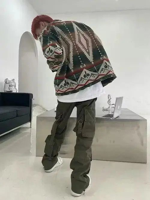 Jean Cargo Khaki Pants Size US 30 / EU 46 - 7 Thumbnail