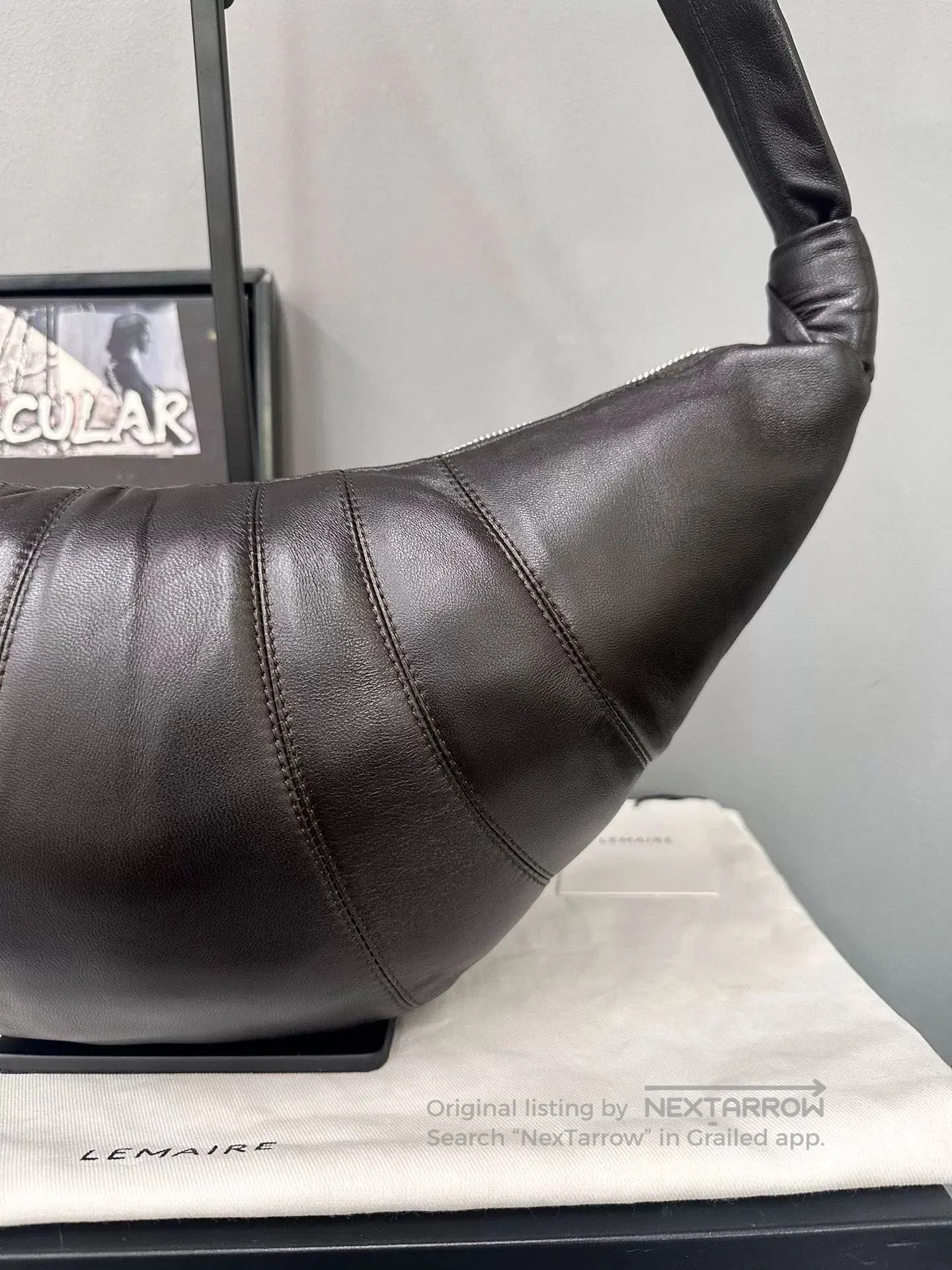 Lemaire Lemaire Medium Sheepskin Croissant Bag. Size ONE SIZE - 6 Thumbnail
