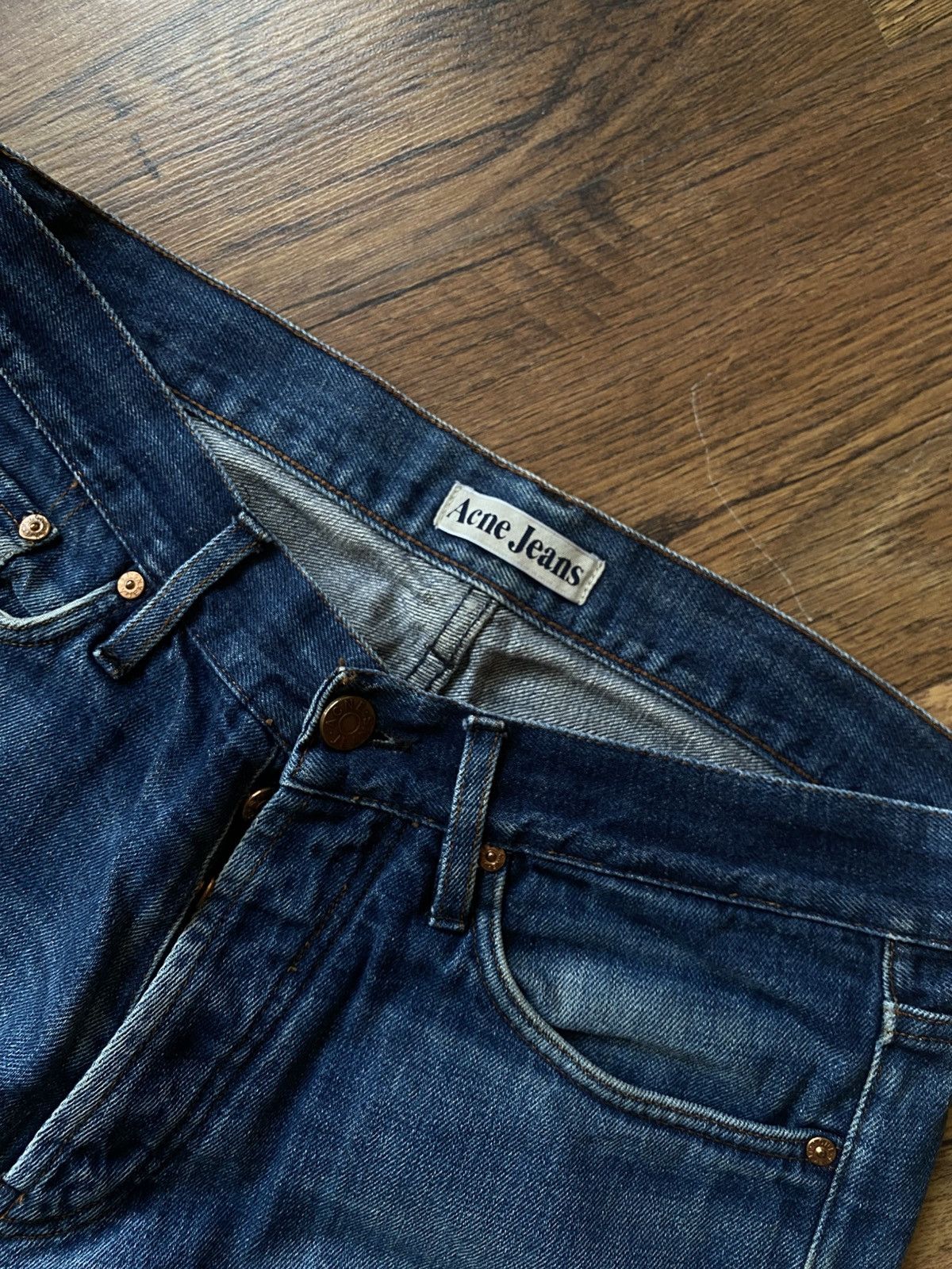 Acne Studios × Vintage Acne Studios Vintage Blue straight denim jeans Size US 34 / EU 50 - 10 Thumbnail