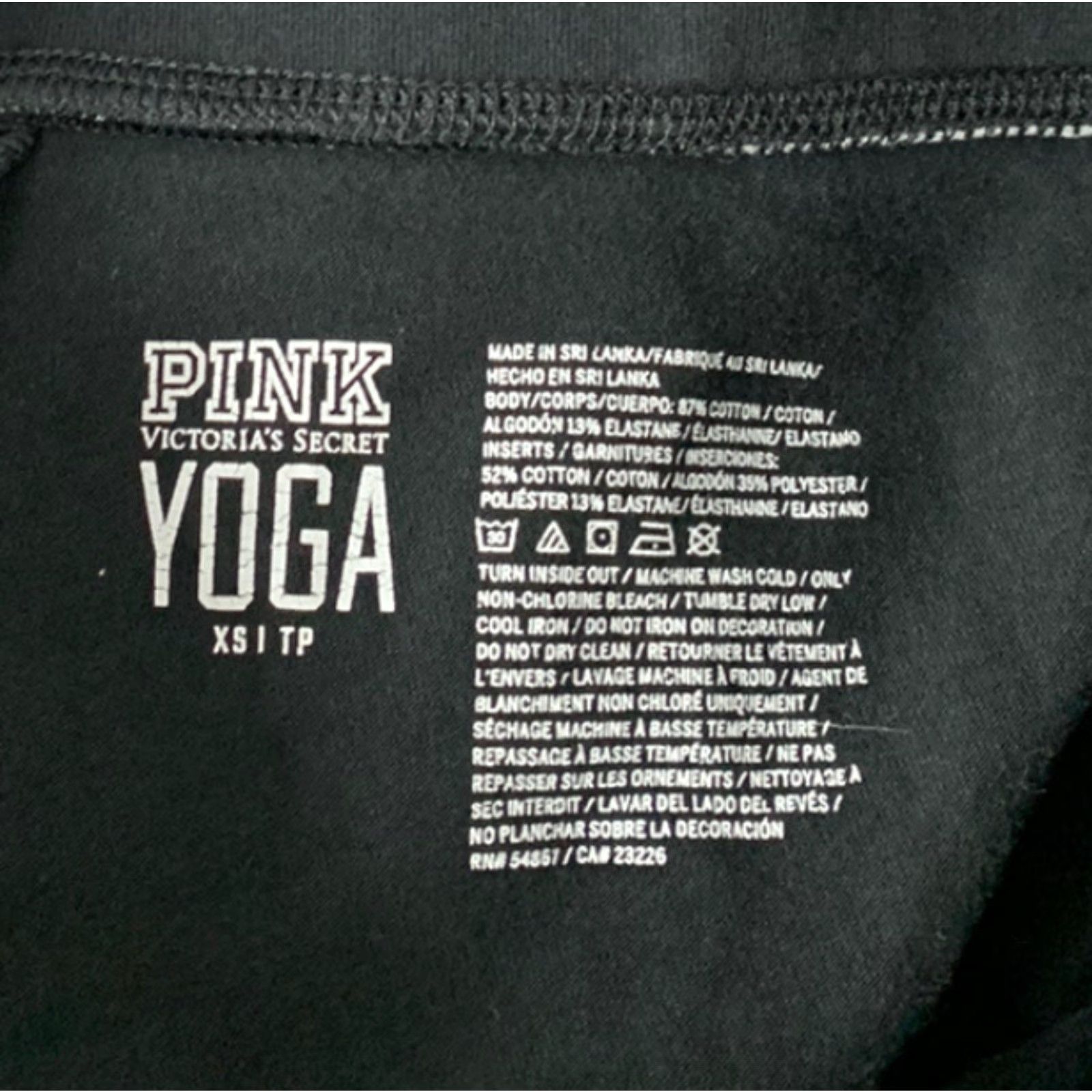 Victoria's Secret PINK Victoria’s Secret Yoga Leggings Black Size XS Pants Size 26" / US 2 / IT 38 - 5 Thumbnail