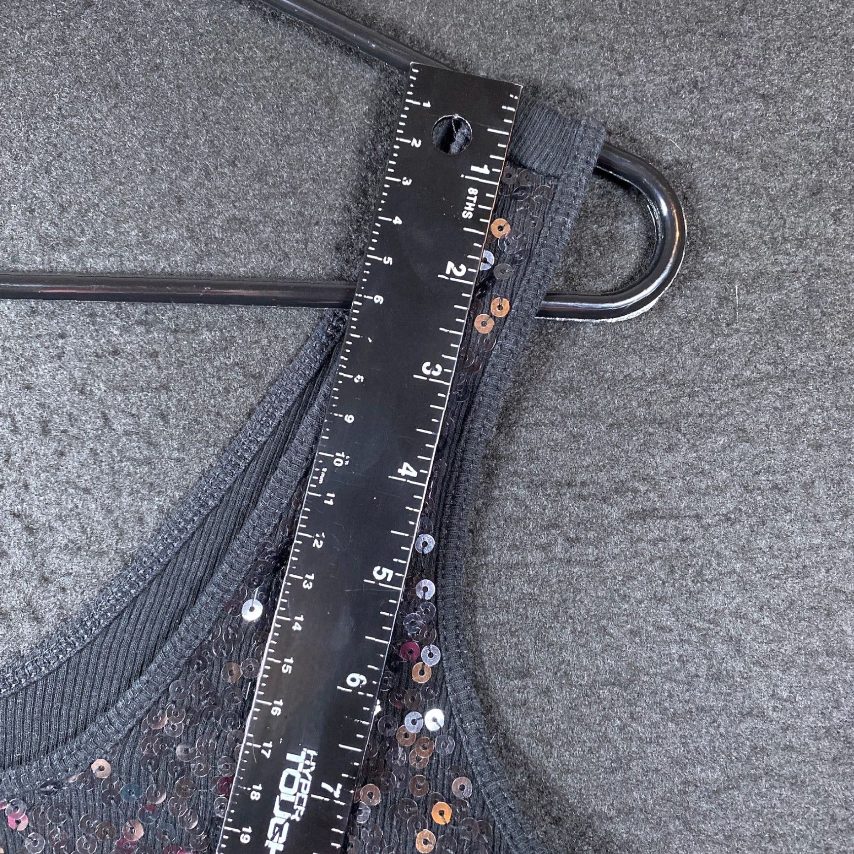 Express Express Shirt Womens Black Sequin Tank Top 100% Cotton Large Crew Neck Sleeveless Casual Workwear Size L / US 10 / IT 46 - 7 Thumbnail