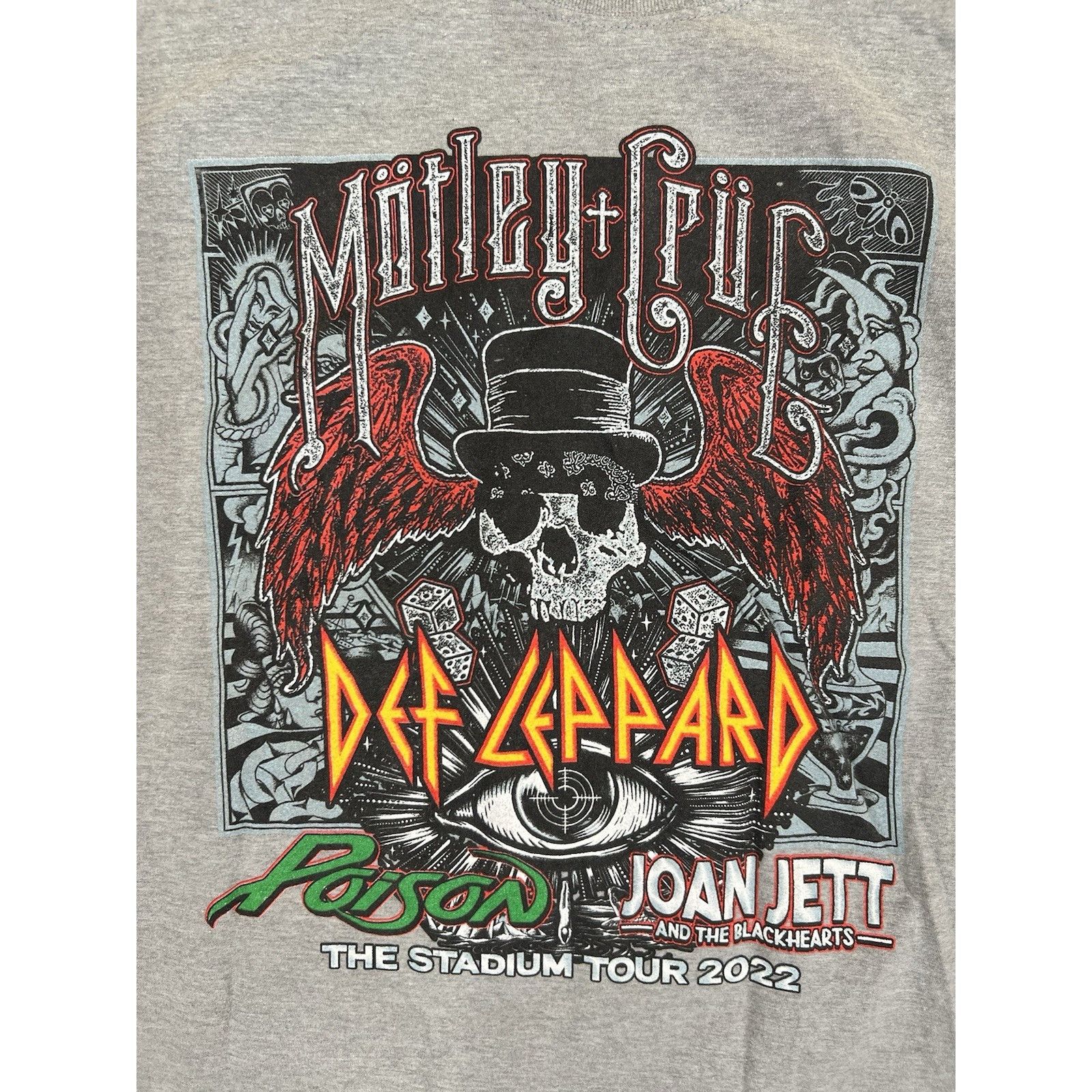 Fruit Of The Loom Motley Crue 2022 Tour T-Shirt Size M Def Leppard Poison Size US M / EU 48-50 / 2 - 4 Thumbnail