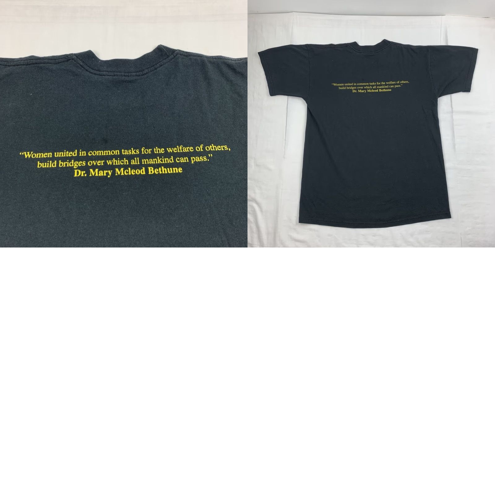 Jerzees VINTAGE National Council of Negro Women Shirt Adult Medium Black Texas A&M Y2K Size M / US 6-8 / IT 42-44 - 8 Thumbnail
