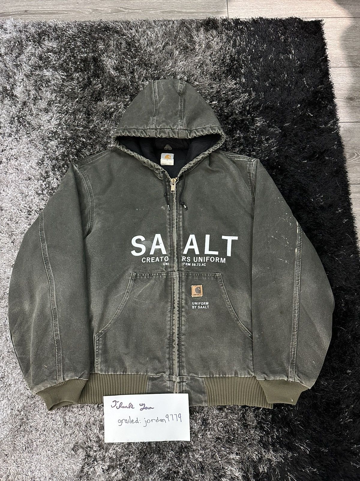 Saalt Studio Carharrt Hooded Jacket Sample