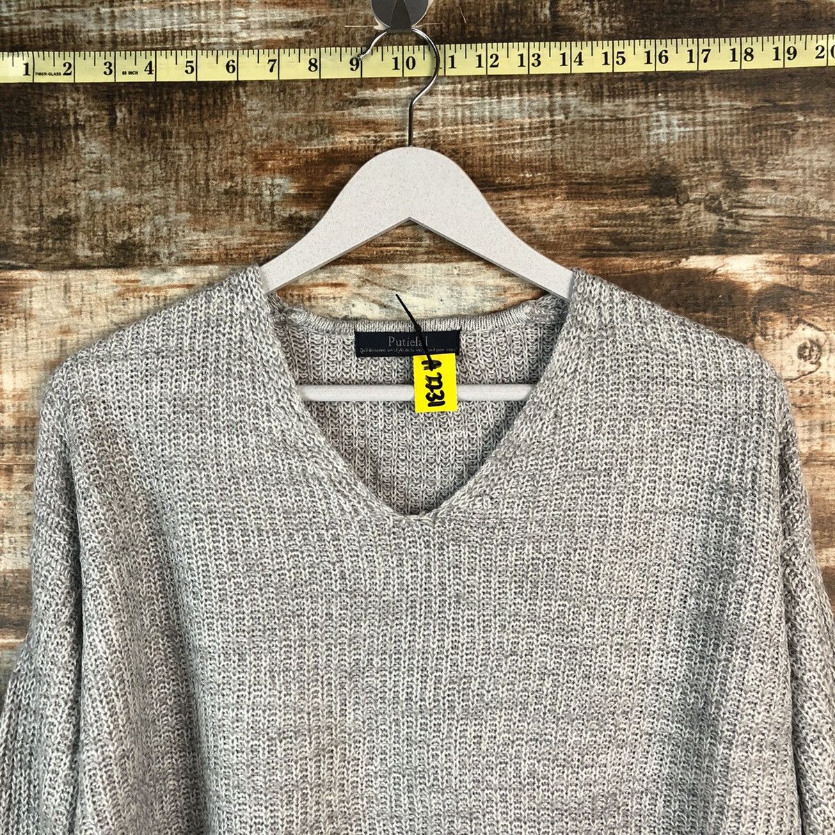 Homespun Knitwear × Japanese Brand Putietal Grey vintage Knitwear #A2231 Size US M / EU 48-50 / 2 - 4 Thumbnail