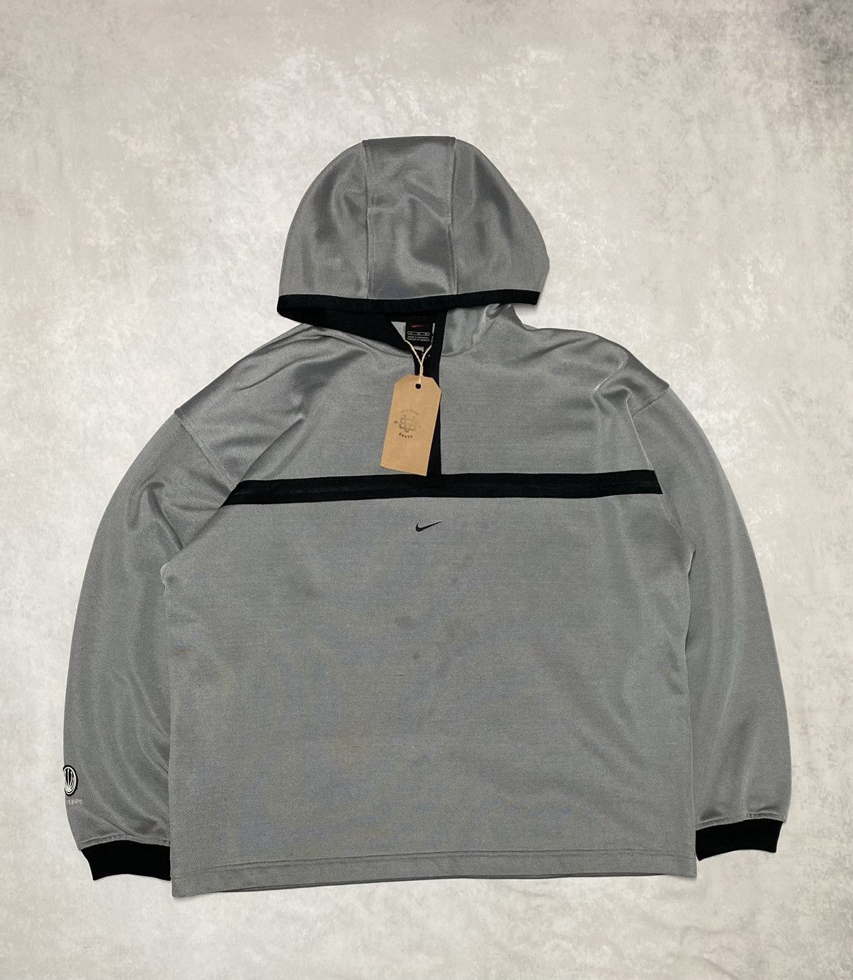 Nike × Vintage Vintage Y2K 2000’s Insane Nike Centre Swoosh Jacket XL Size US XL / EU 56 / 4 - 1 Thumbnail