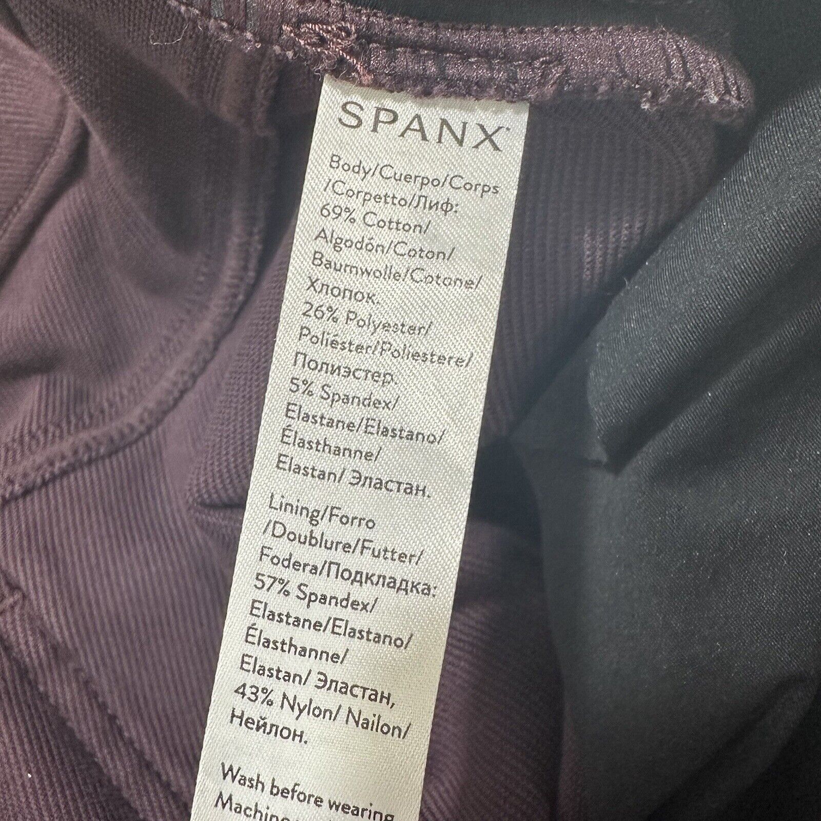 Spanx SPANX Medium Jegging Burgundy Purple Jeans 28" Inseam Size 32" / US 10 / IT 46 - 5 Thumbnail