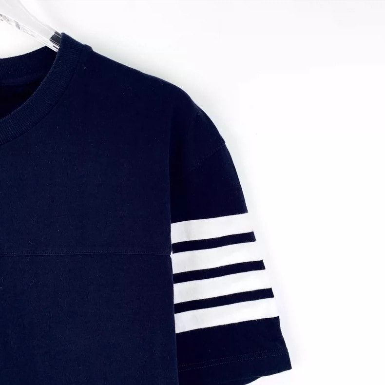 Thom Browne Thom Browne size4 Cotton round neck short sleeve T-shirt Size US XL / EU 56 / 4 - 3 Thumbnail