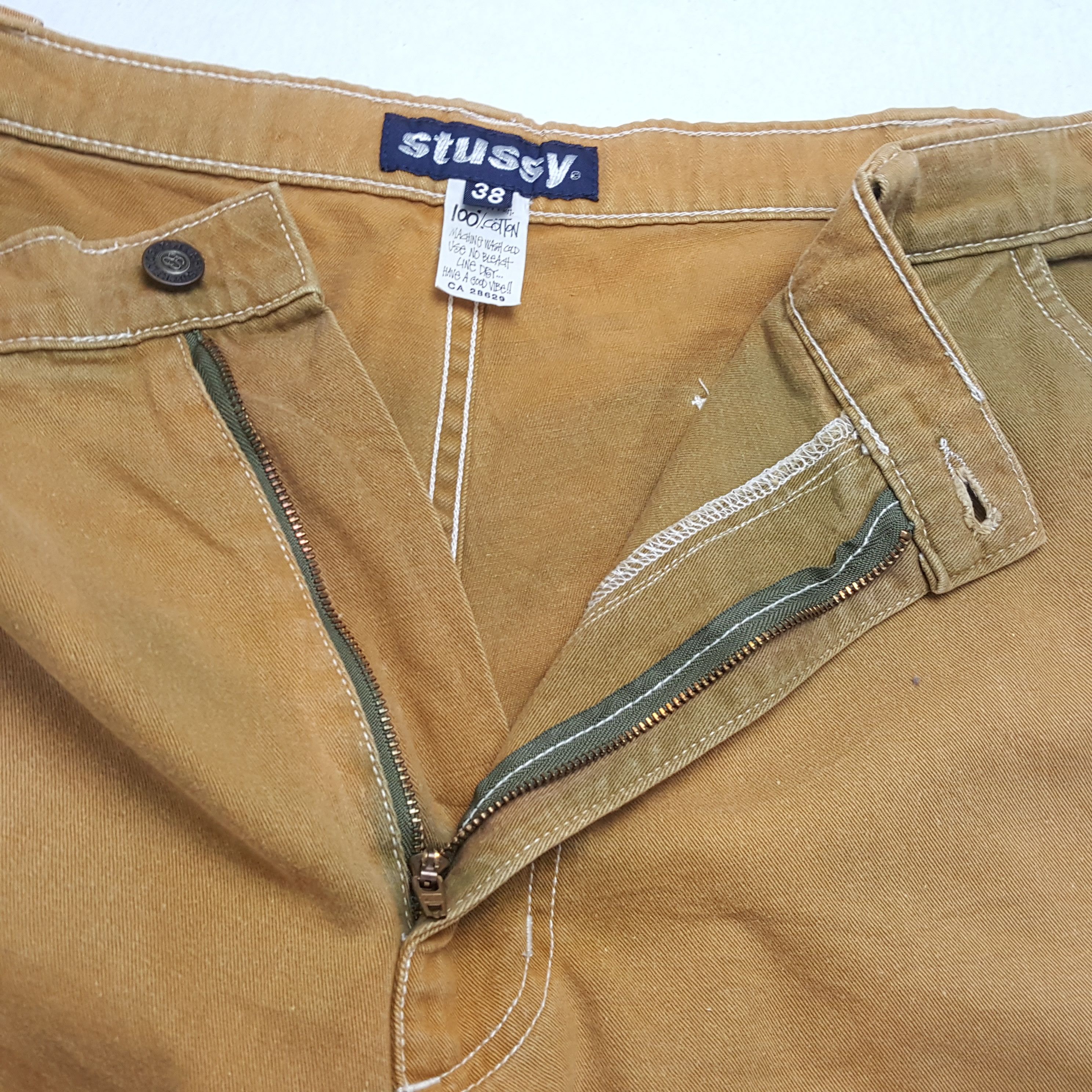 Stussy × Vintage Vintage STUSSY American Streetwear Skateboard Short Pants Size US 37 - 9 Thumbnail