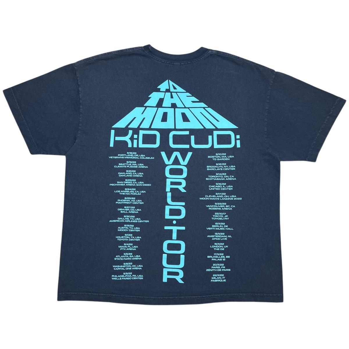 Kid Cudi Kid Cudi To The Moon World Tour Graphic Hip Hop T-Shirt Size US M / EU 48-50 / 2 - 2 Thumbnail
