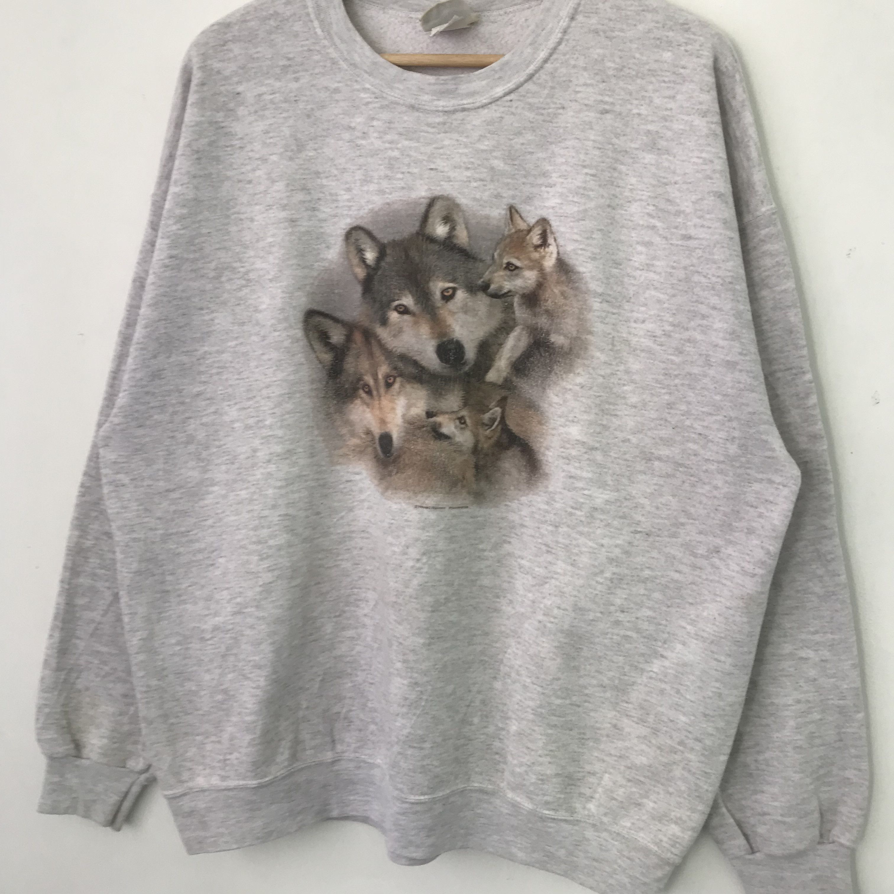 Vintage Vintage The Wolf Hunter Gray Sweatshirt - 664 Size US XL / EU 56 / 4 - 3 Thumbnail