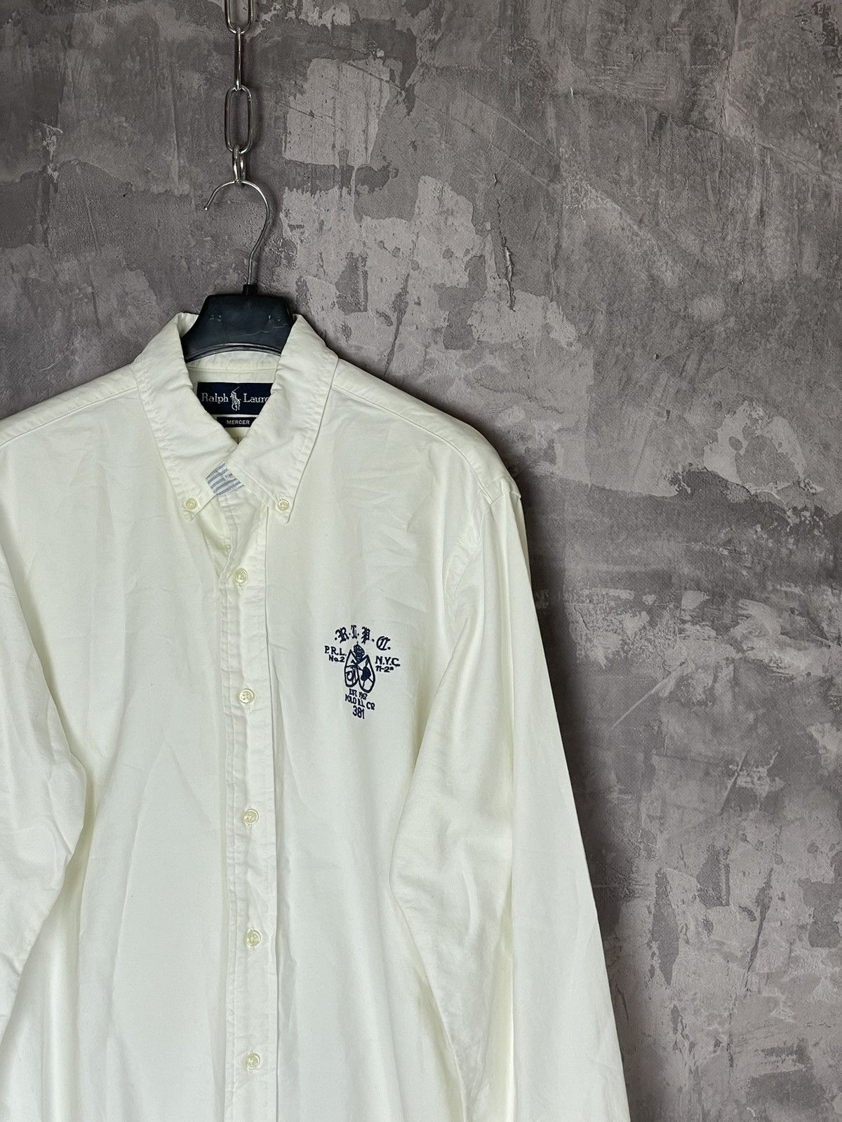 Polo Ralph Lauren × Ralph Lauren × Vintage Vintage Polo Ralph Lauren Big Logo Shirt Bleecker NY #3 Size US M / EU 48-50 / 2 - 3 Thumbnail