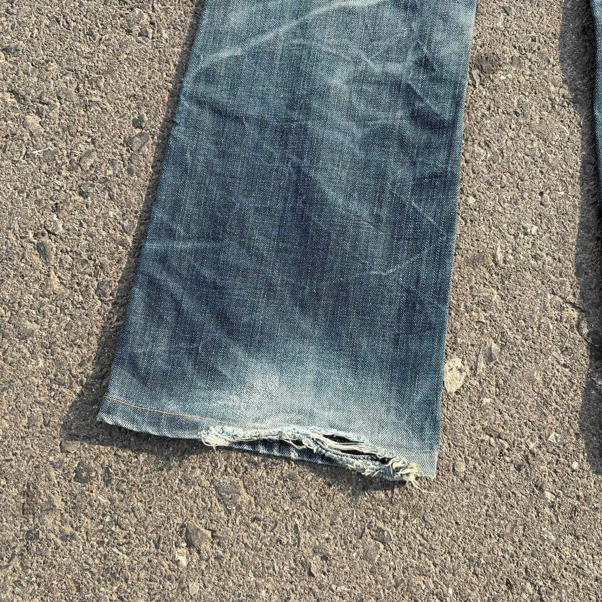 Tornado Mart ❌SOLD❌RIOBERA Flare Jeans Distressed Skull Button 30 Size US 30 / EU 46 - 19 Thumbnail