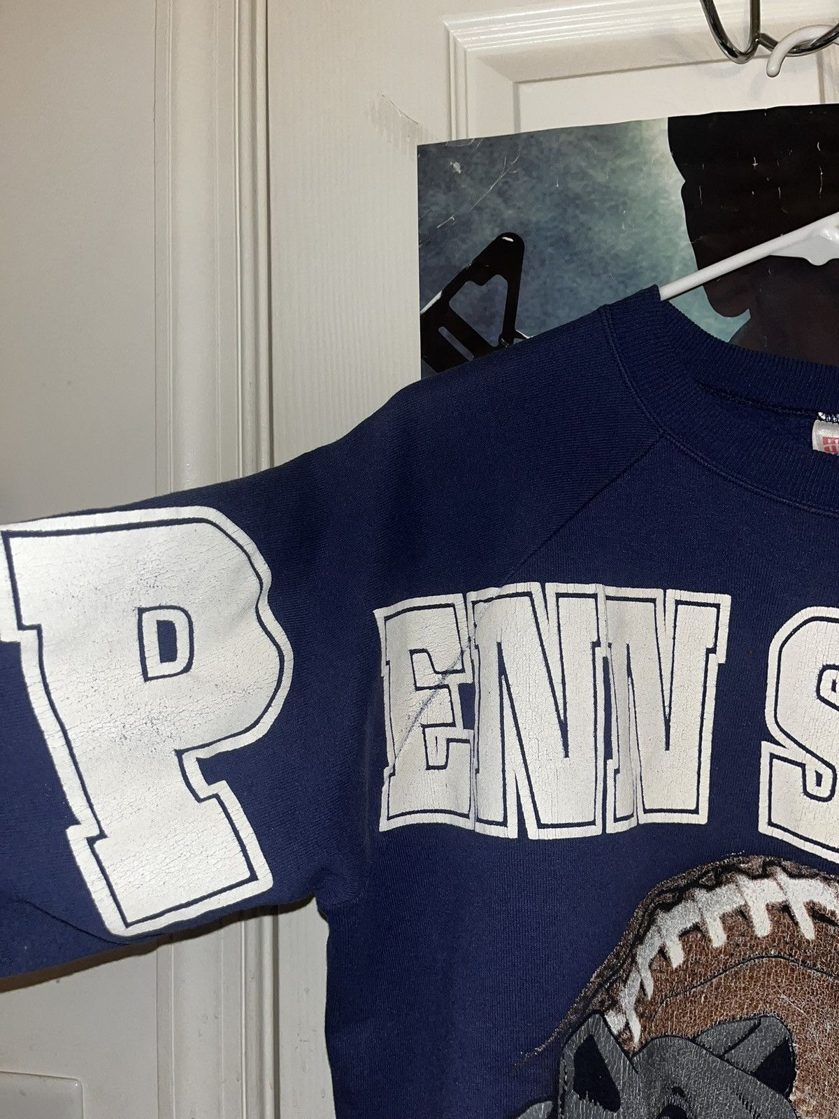 Hanes 1990 Navy and White Penn State sweatshirt Size US M / EU 48-50 / 2 - 3 Thumbnail