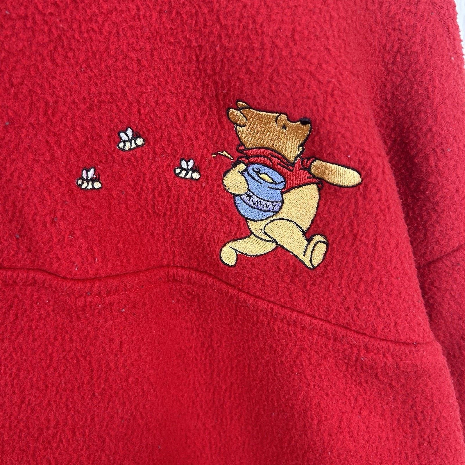 Disney Vintage 90’s Winnie the Pooh Quarter Zip Fleece Size Medium Size US M / EU 48-50 / 2 - 3 Thumbnail