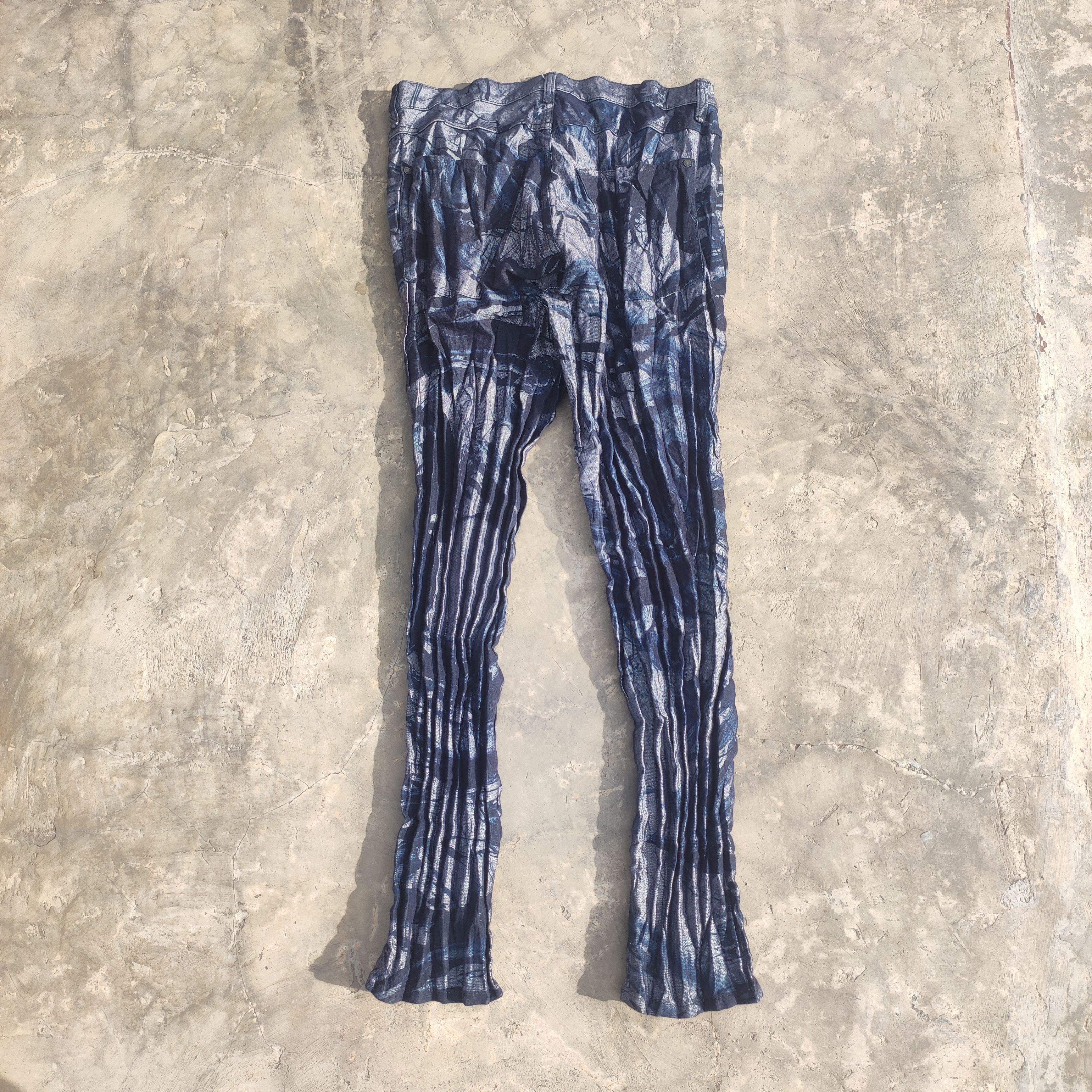 Issey Miyake Issey miyake meguru yamaguchi "out of bounds" Wrinkle jeans Size US 36 / EU 52 - 4 Thumbnail