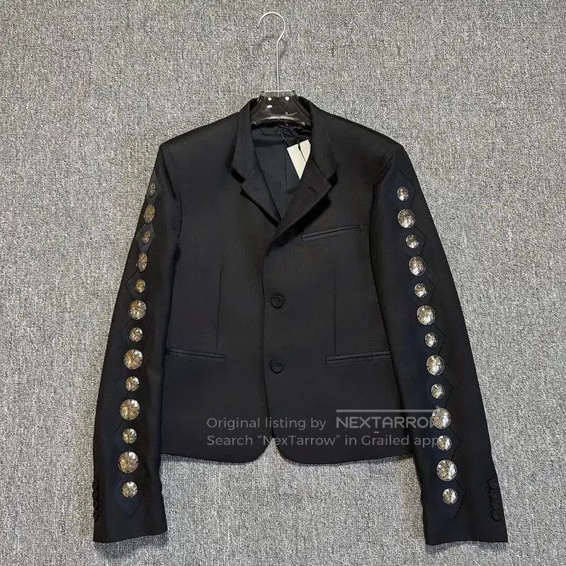 Dior Dior Men's Black Wool Blend Long Coat . Size US M / EU 48-50 / 2 - 1 Thumbnail
