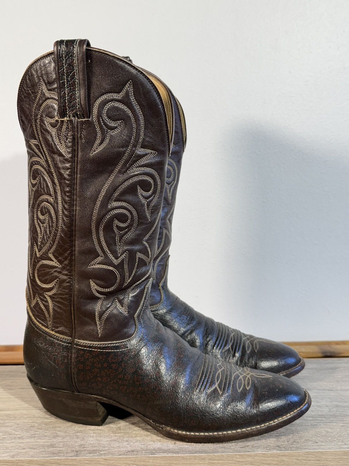 Other Men’s Hondo Exotic Cowboy Boots Size 11 A (Narrow) Caribou Size US 11 / EU 44 - 2 Thumbnail