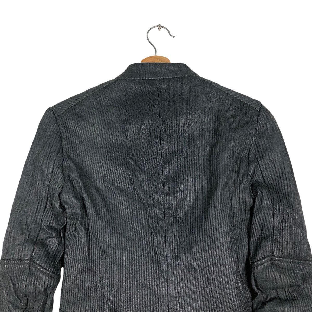 Japanese Brand 📌Cropped Biker Leather Jacket Pleated Maje Bondage Design Size XS / US 0-2 / IT 36-38 - 10 Thumbnail